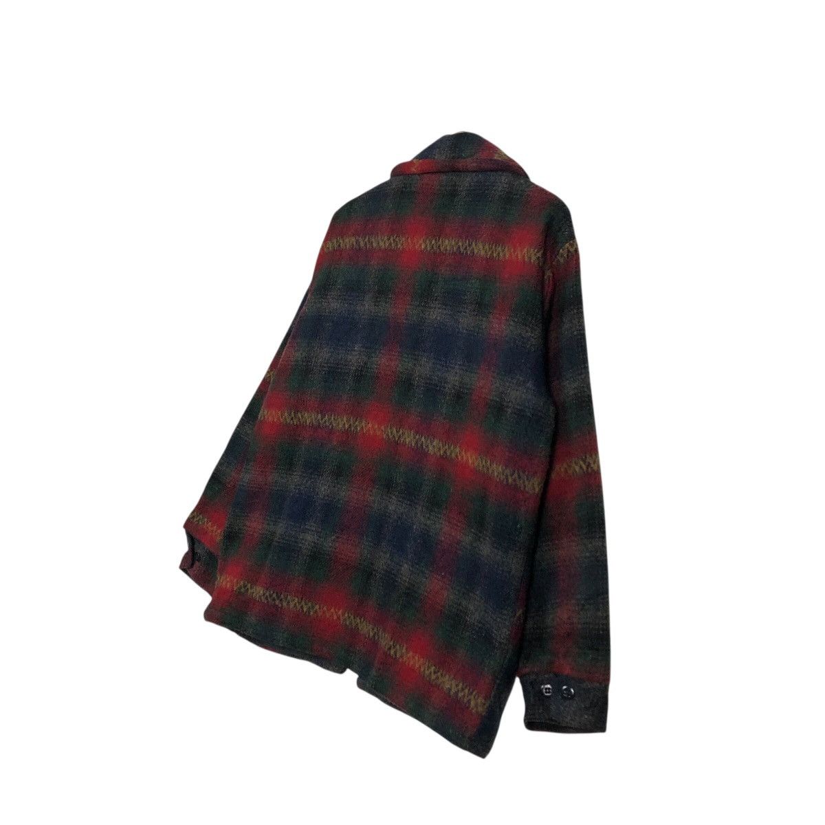 Vintage 📌Vintage Wool Work Jacket Melton Outer Wear Tartan Design Size US L / EU 52-54 / 3 - 11 Thumbnail