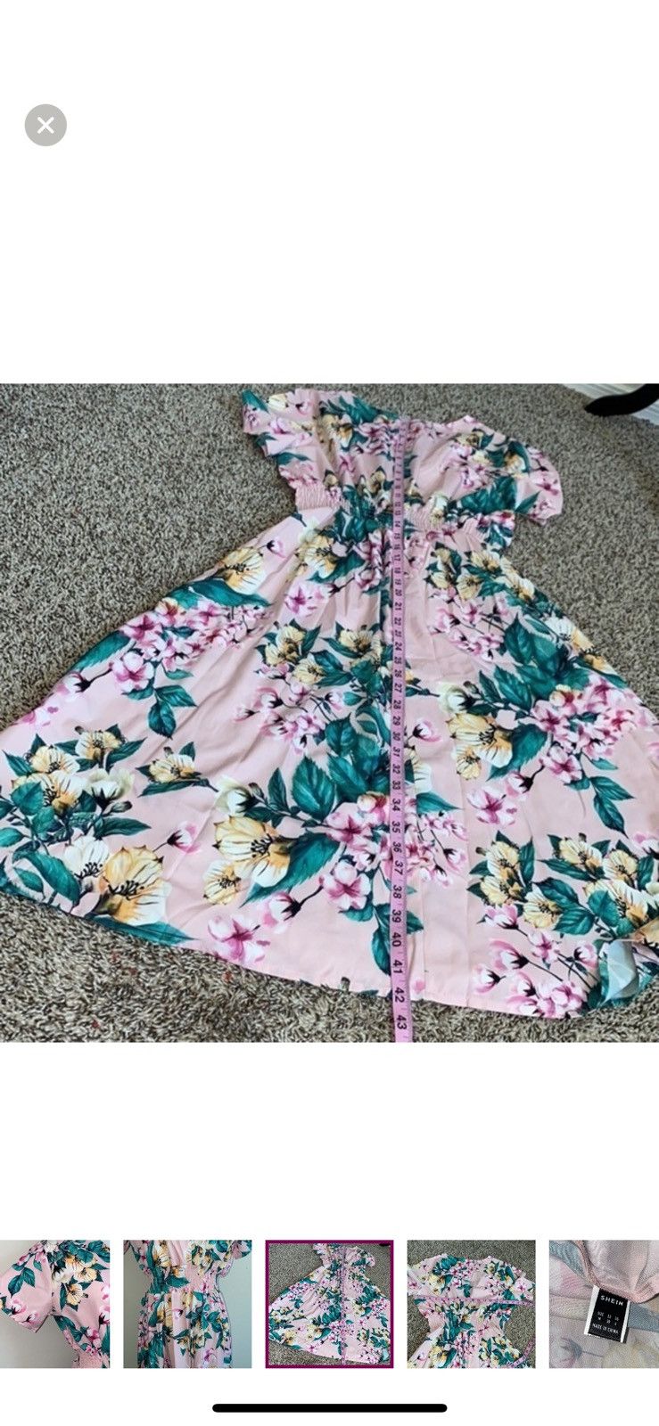 Shein Shein medium floral faux wrap midi dress Size M / US 6-8 / IT 42-44 - 5 Thumbnail