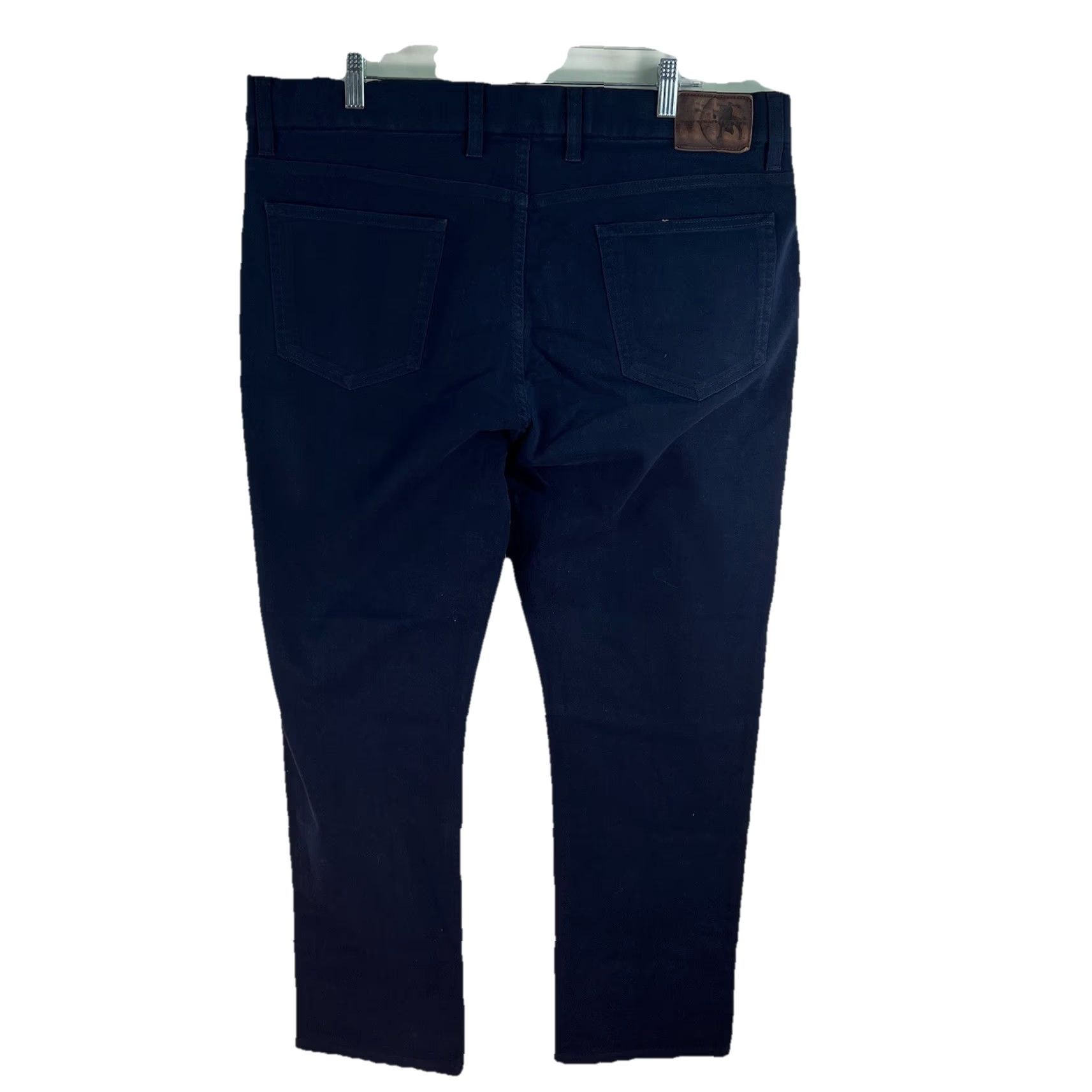 Hart Schaffner Marx Hart Schaffner Marx Heart Pant Trouser Men’s 40 X 30 Blue Twill Straight 5-Pocket Denim Flat Front Vintage: No Size US 40 / EU 56 - 2 Thumbnail