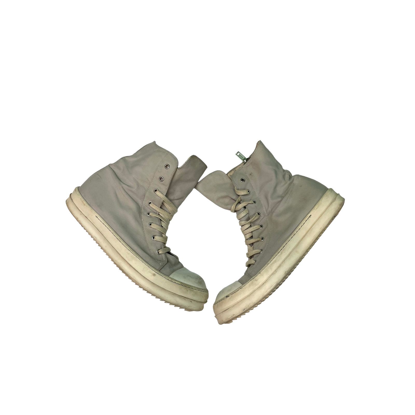 Rick Owens Rick Owens Ramone Hi Grey Sneakers Size US 12 / IT 42 - 2 Thumbnail