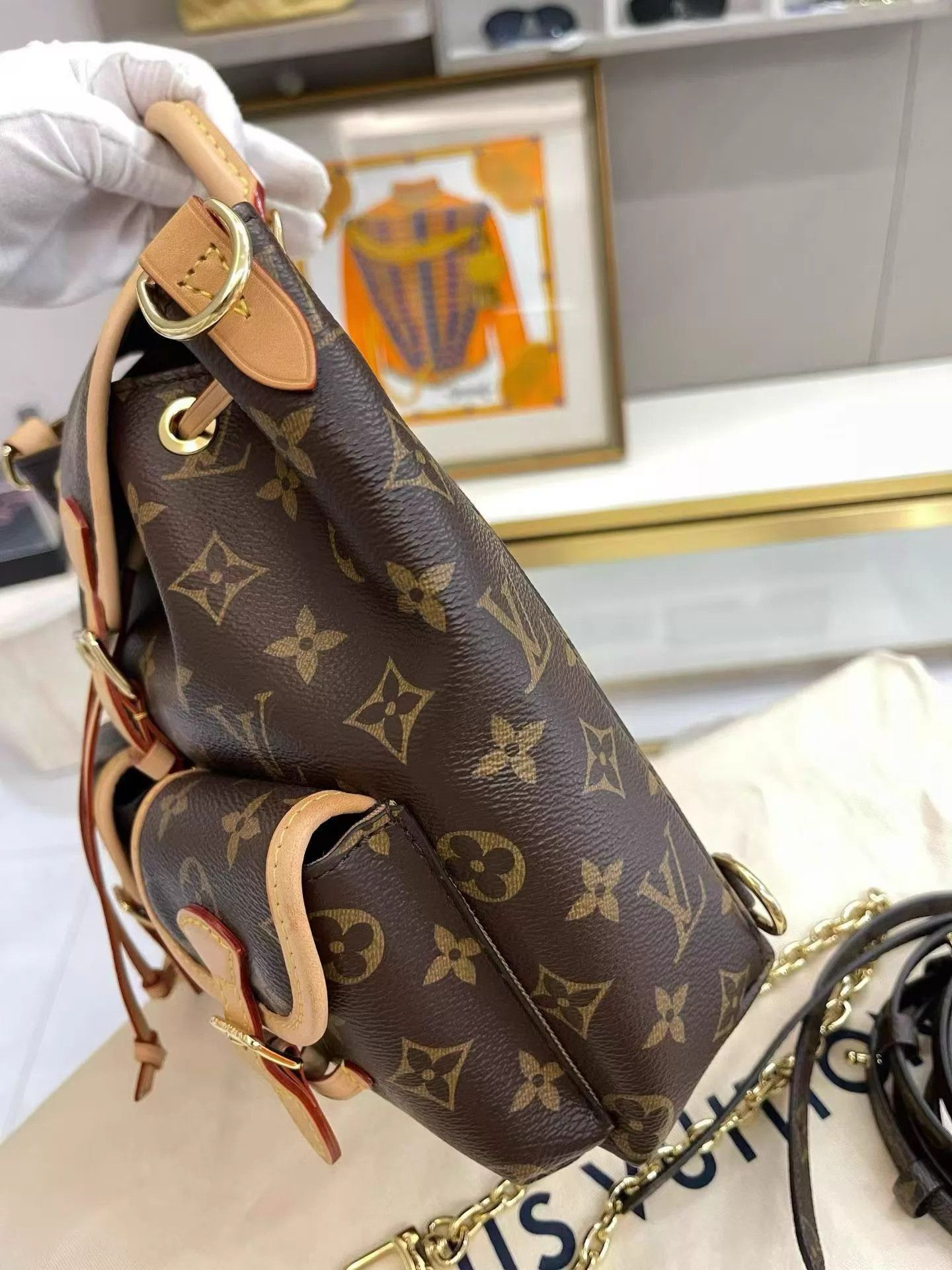 Louis Vuitton Louis Vuitton Monogram Canvas Backpack Dust Bag Size ONE SIZE - 3 Thumbnail