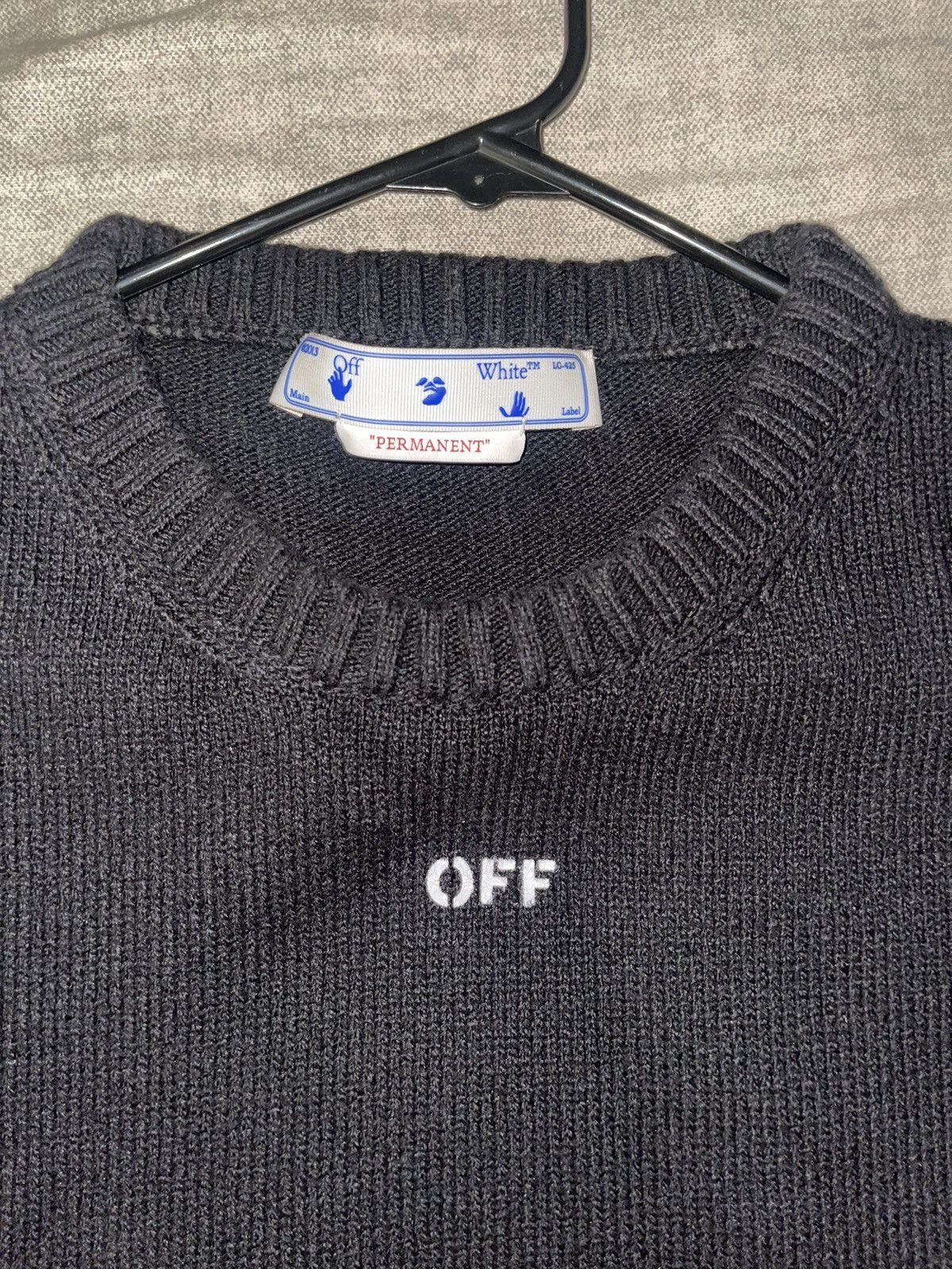 Off-White OFF-WHITE Diag Knit Crewneck Size US XL / EU 56 / 4 - 3 Thumbnail