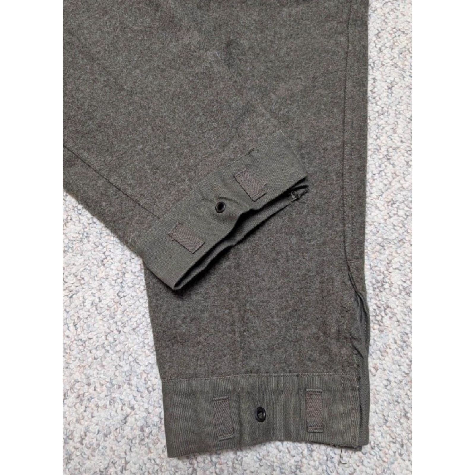 Vintage VINTAGE Swedish Army Pants Wool 28x30 Green Cargo Men Wool Pants 28x30 Sweden Military WWII Size US 28 / EU 44 - 6 Thumbnail