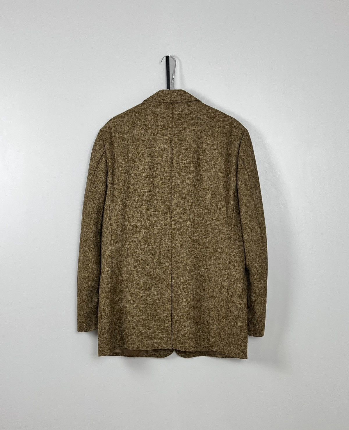 Lardini Lardini Blazer Wool Brown Men’s Size 50 / 7R Tweed Jacket Size 50R - 5 Thumbnail