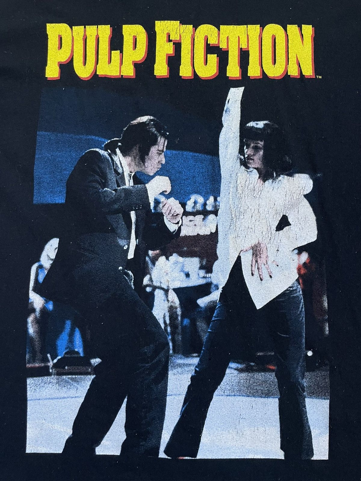 Vintage Vintage Y2K Pulp Fiction Movie T-Shirt Dance RARE Size US S / EU 44-46 / 1 - 2 Thumbnail