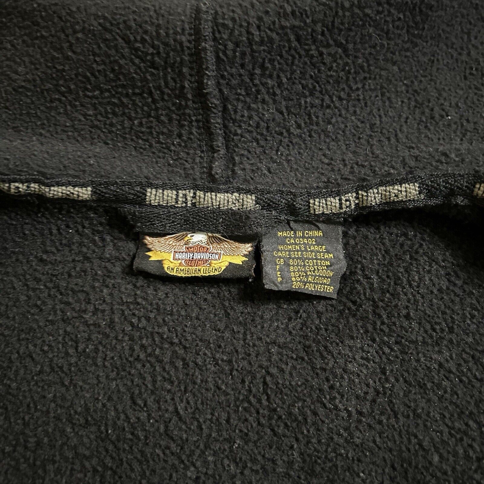 Harley Davidson HARLEY-DAVIDSON Zip Jacket Womens Size Large Black Biker Size L / US 10 / IT 46 - 5 Thumbnail