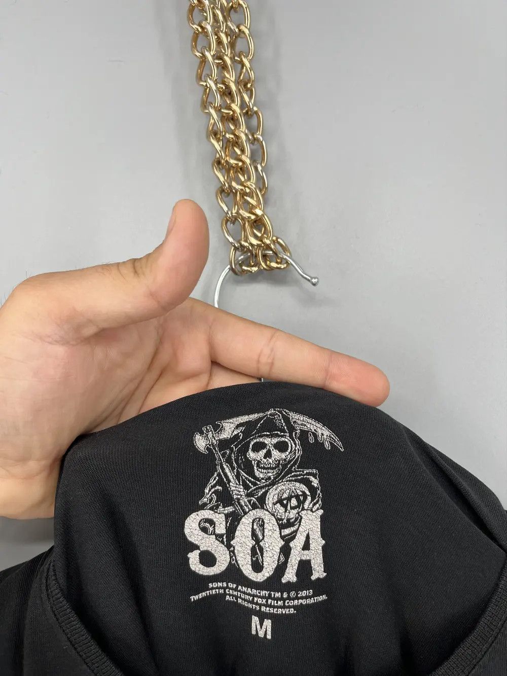 Band Tees × Vintage Vintage SOA Sons Of Anarchy Vintage Band Graphic Tee Faded Size US M / EU 48-50 / 2 - 7 Thumbnail