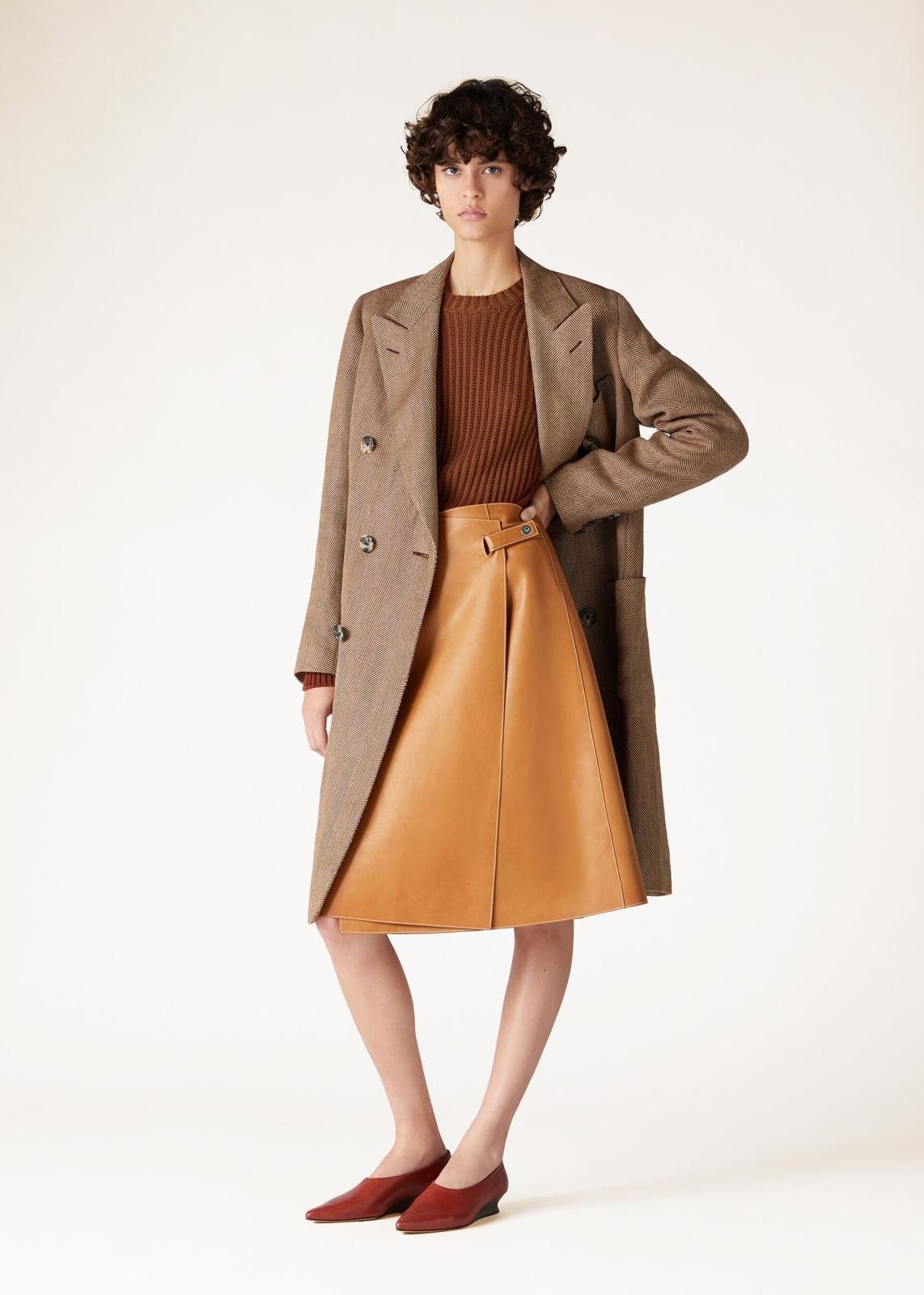 Loro Piana o1srvl11e0125 FAO0501 Keren Skirt in Caramel Size 27" / US 4 / IT 40 - 6 Thumbnail