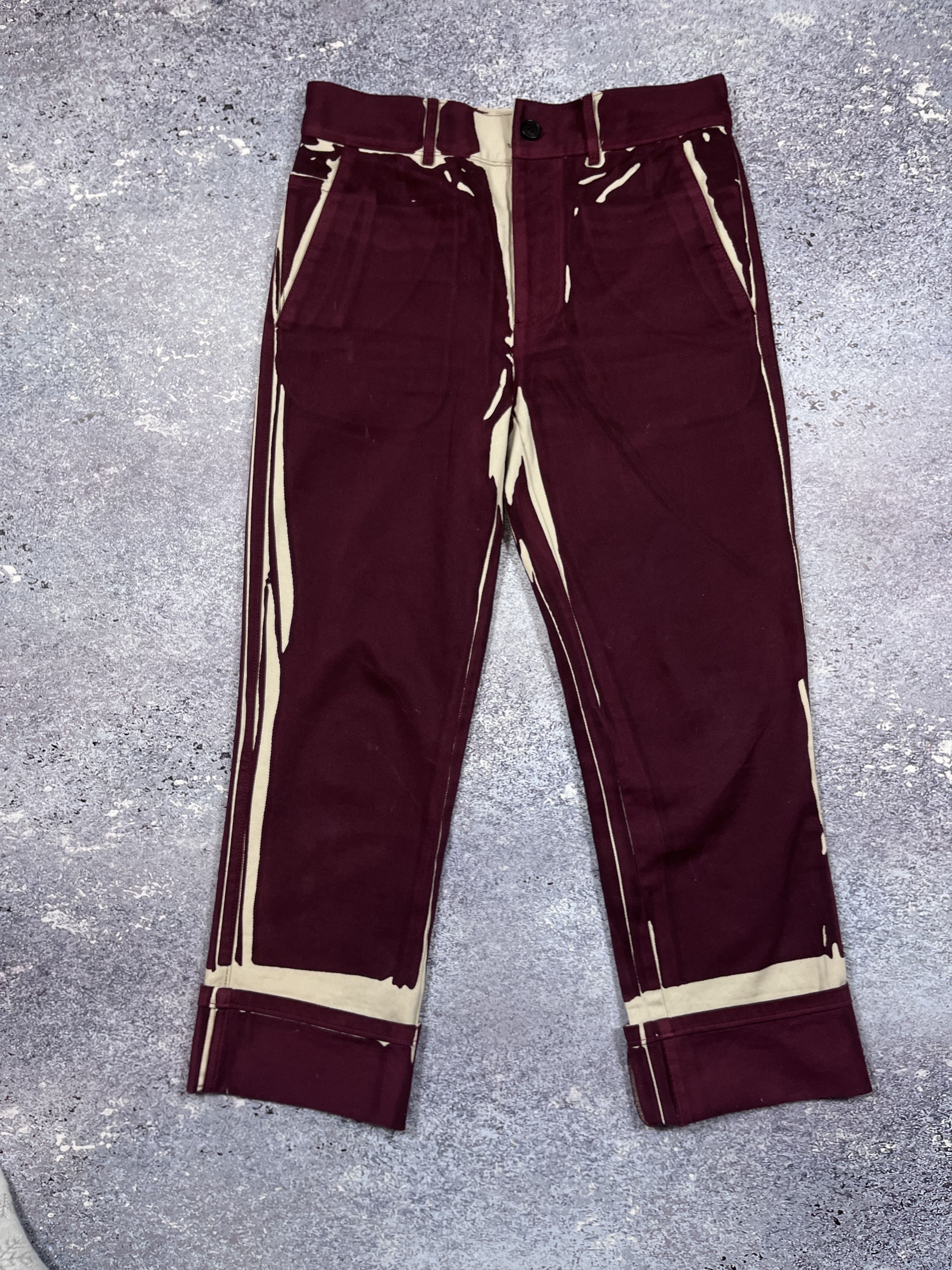 Prada Archive Prada Milano Denim Pants Jeans Red Wine Blood Unisex Size 29" - 3 Thumbnail