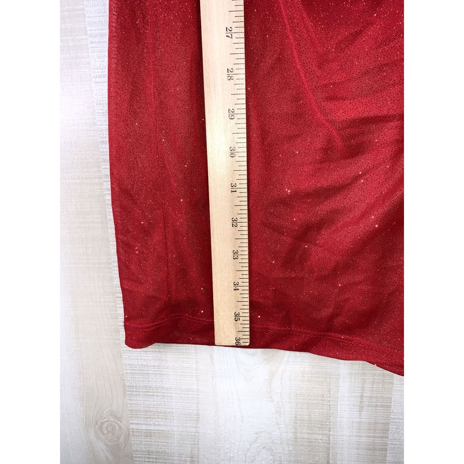 Vintage Karina Red Short Sleeve Cocktail Dress NWT Women’s SZ 6 Size 28" / US 6 / IT 42 - 4 Thumbnail