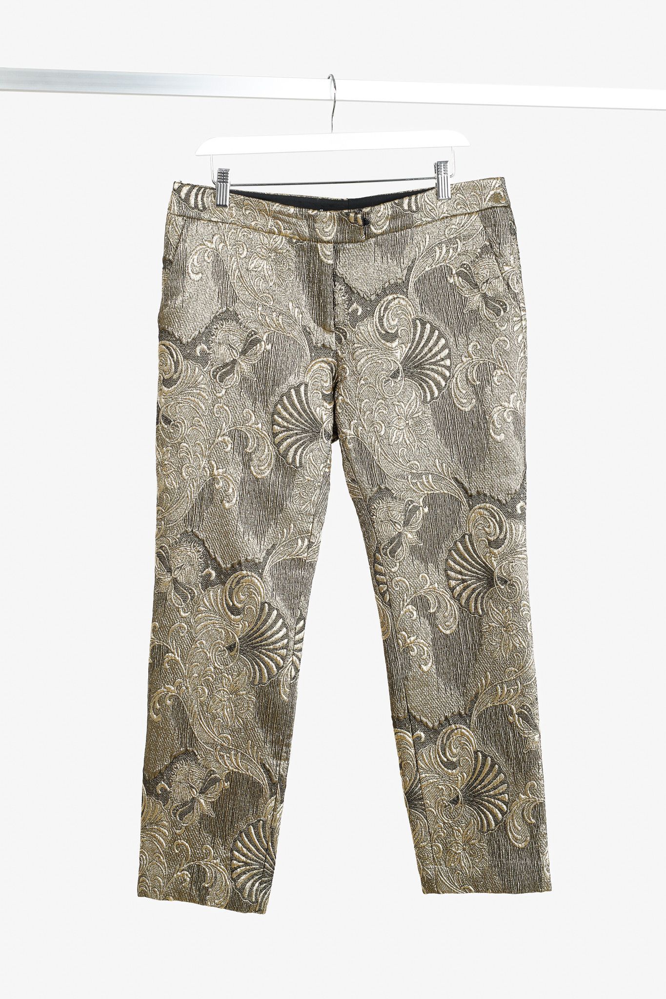 Other Camilla and Marc Sublime Gold Brocade Jacquard Pants Size 30" / US 8 / IT 44 - 2 Thumbnail