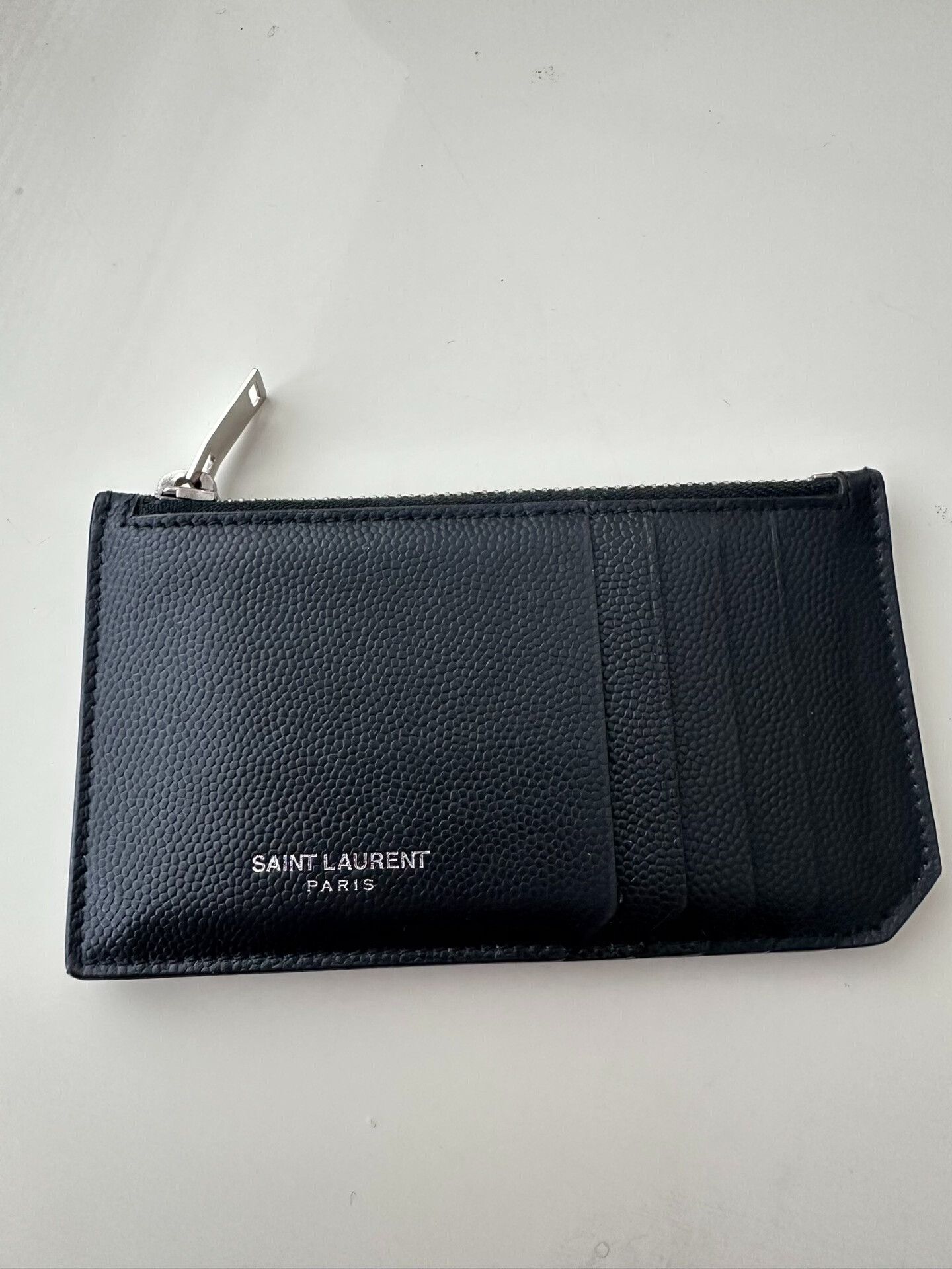 Saint Laurent Paris Saint Laurent Leather Card Holder Wallet Size ONE SIZE - 1 Thumbnail
