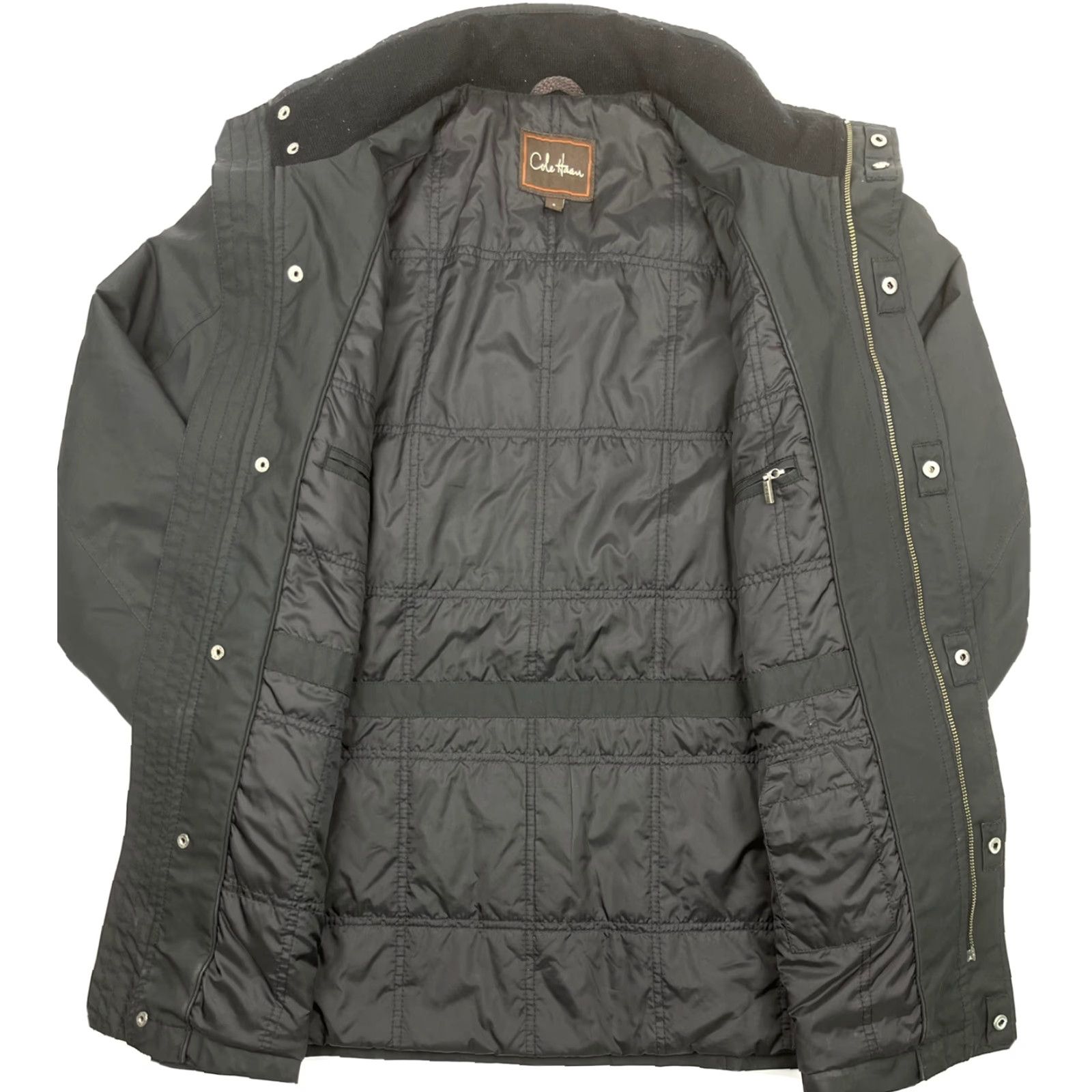 Cole Haan Cole Haan Signature Mens Coat Jacket Quilted Lined Insulated Black Sz S Size US S / EU 44-46 / 1 - 4 Thumbnail