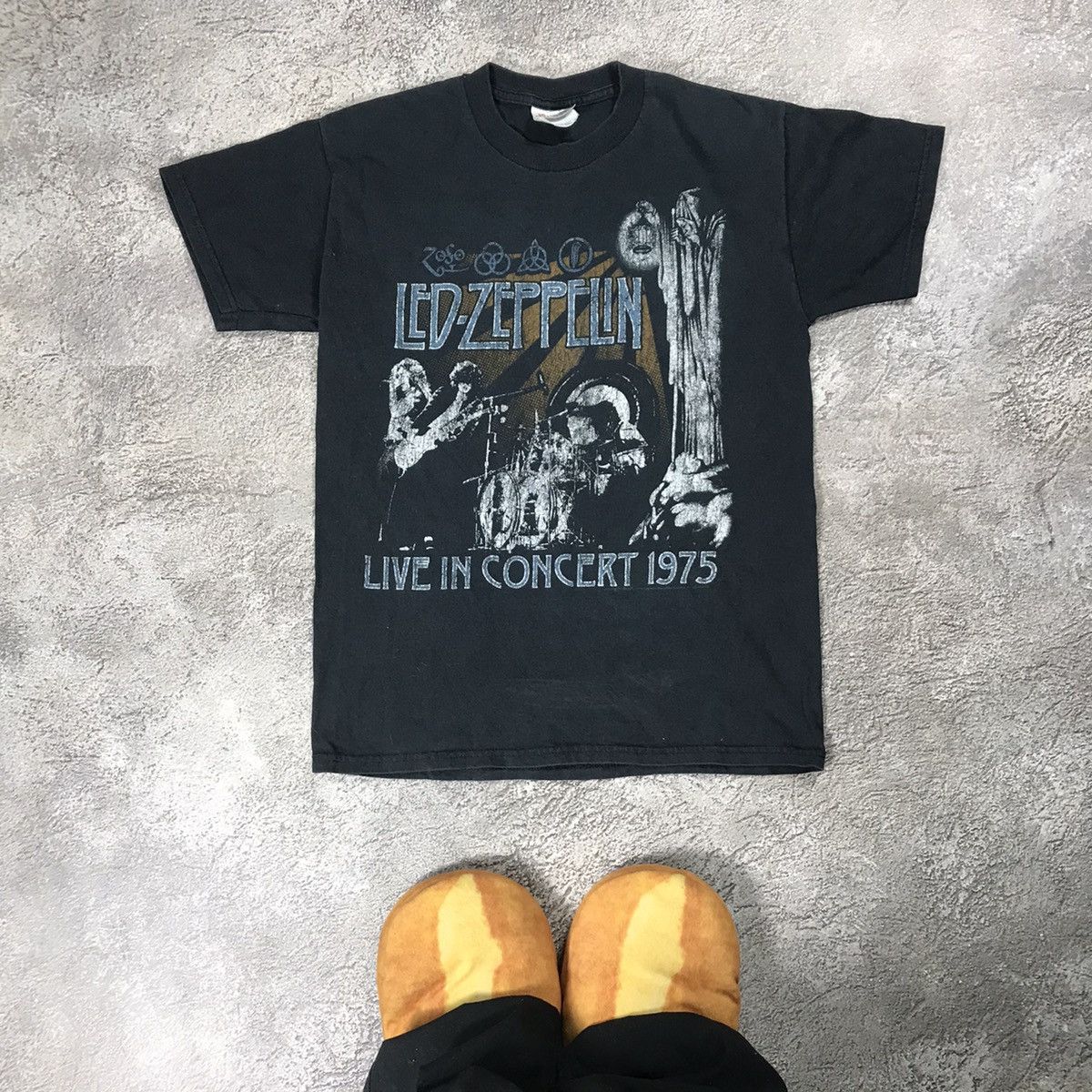 Vintage Vintage 90s Led Zeppelin Band Tee Graphic Faded Grunge S Size US S / EU 44-46 / 1 - 1 Thumbnail