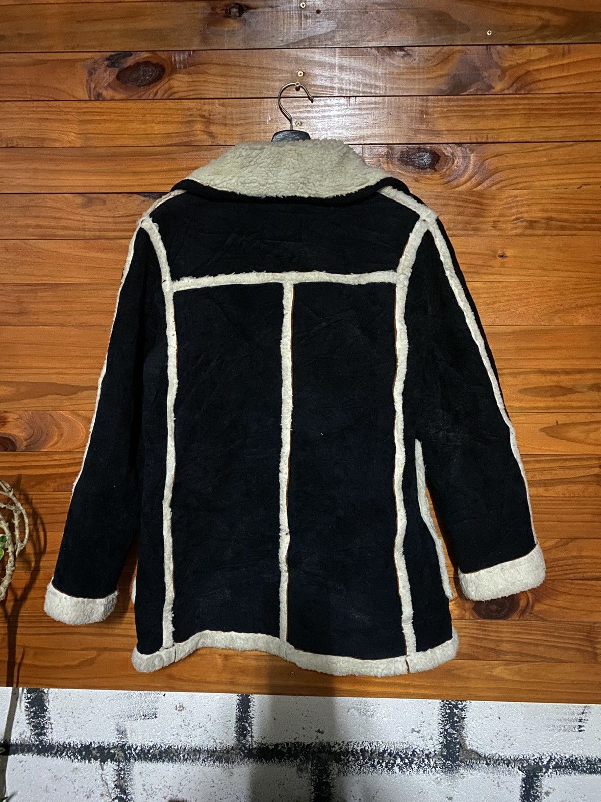 Yoshiyuki Konishi Vintage Ficce Yoshiyuki Konishi Faux Shearling Panel Coat Size M / US 6-8 / IT 42-44 - 9 Thumbnail