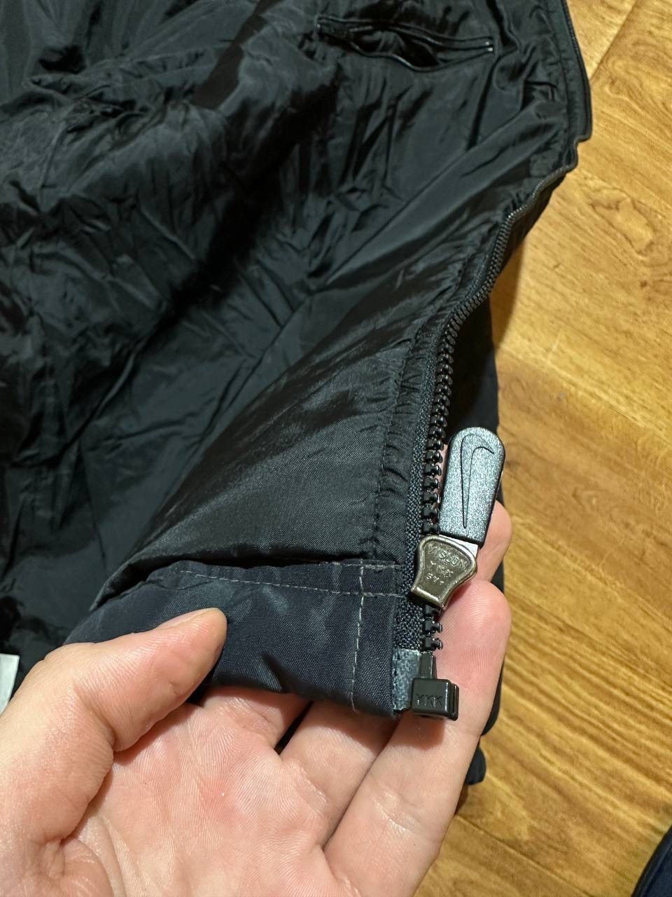 Nike × Vintage Vintage Nike Puffer Jacket Down 90s Big Embroidered Logo Size US XL / EU 56 / 4 - 5 Thumbnail