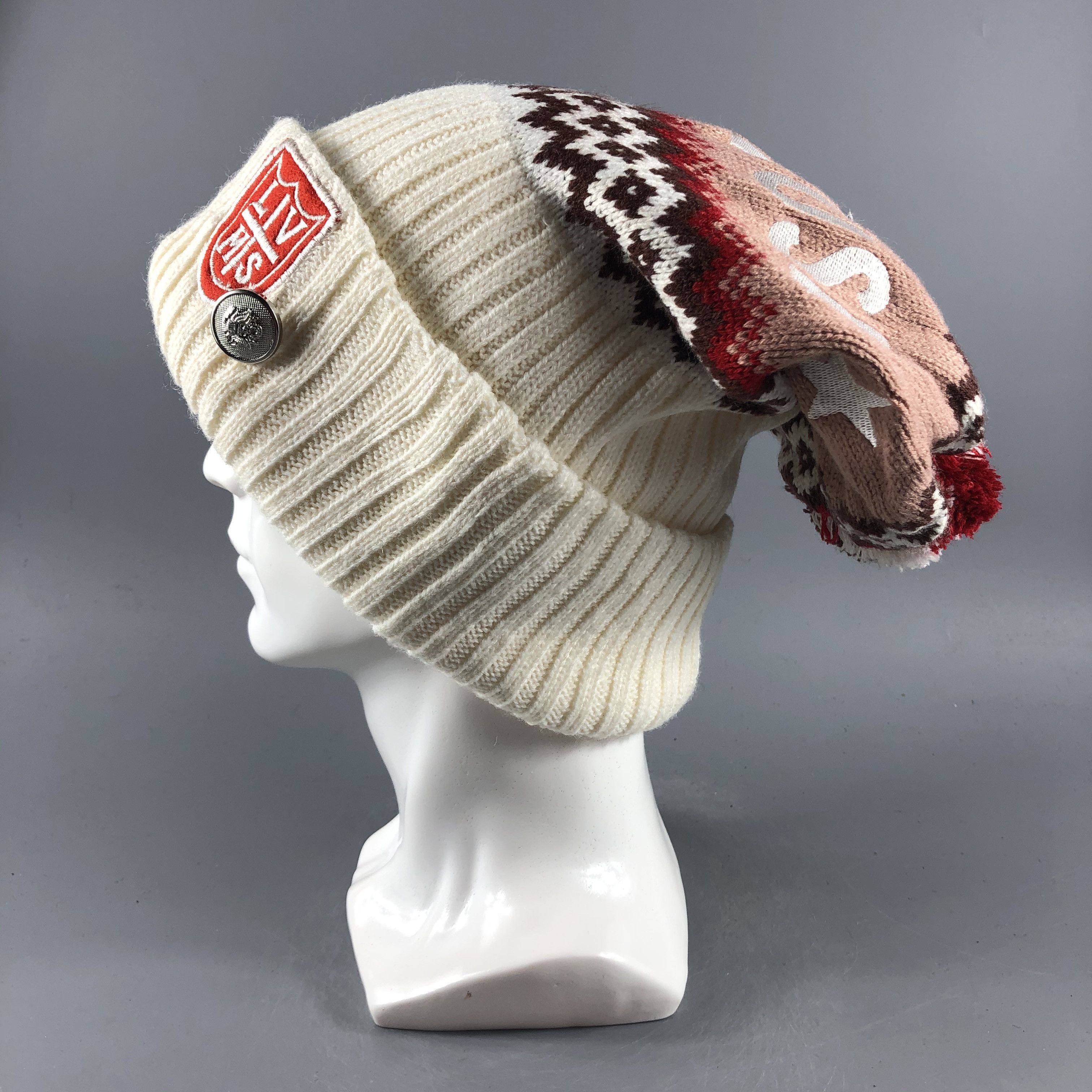 Japanese Brand × Vintage CatChup Slouchy Beanie Snow Hat Snow Cap -D244 Size ONE SIZE - 2 Thumbnail