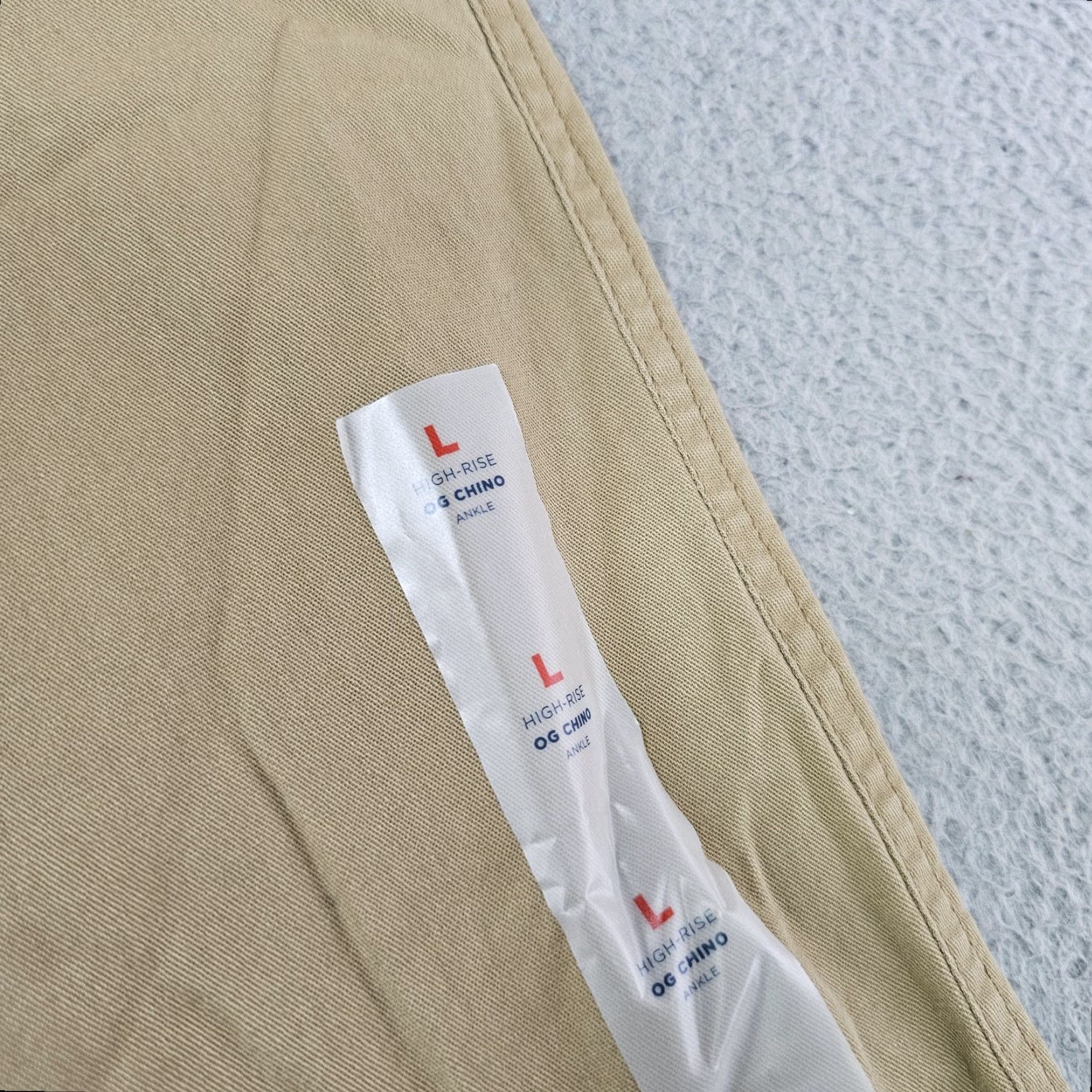 Old Navy Old Navy Pants Womens Large Khaki High Rise OG Chino Ankle Stretch Casual New Size 36" / US 14 / IT 50 - 3 Thumbnail