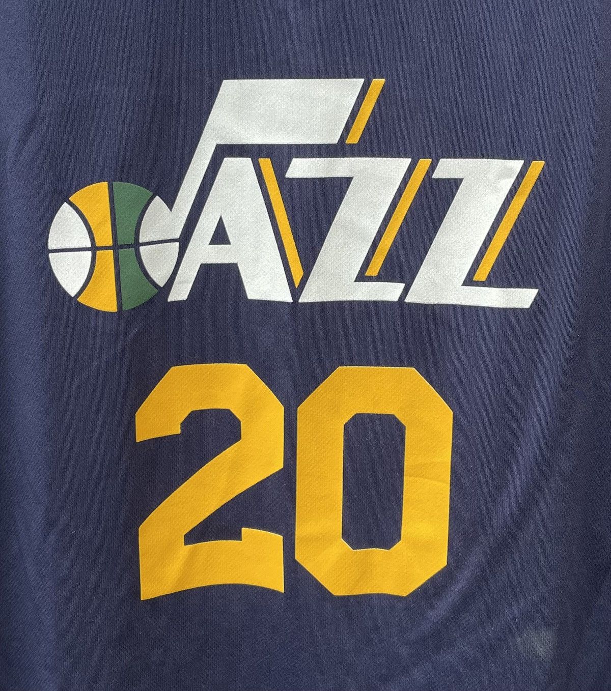 Adidas Utah Jazz NBA Adidas Men's Blue #20 Gordon Hayward Jersey Size US L / EU 52-54 / 3 - 4 Thumbnail