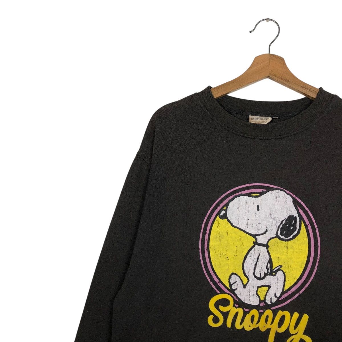Peanuts 🔥VINTAGE SWEATSHIRT SNOOPYPEANUTS BIG LOGO OVER PRINT Size US M / EU 48-50 / 2 - 9 Thumbnail