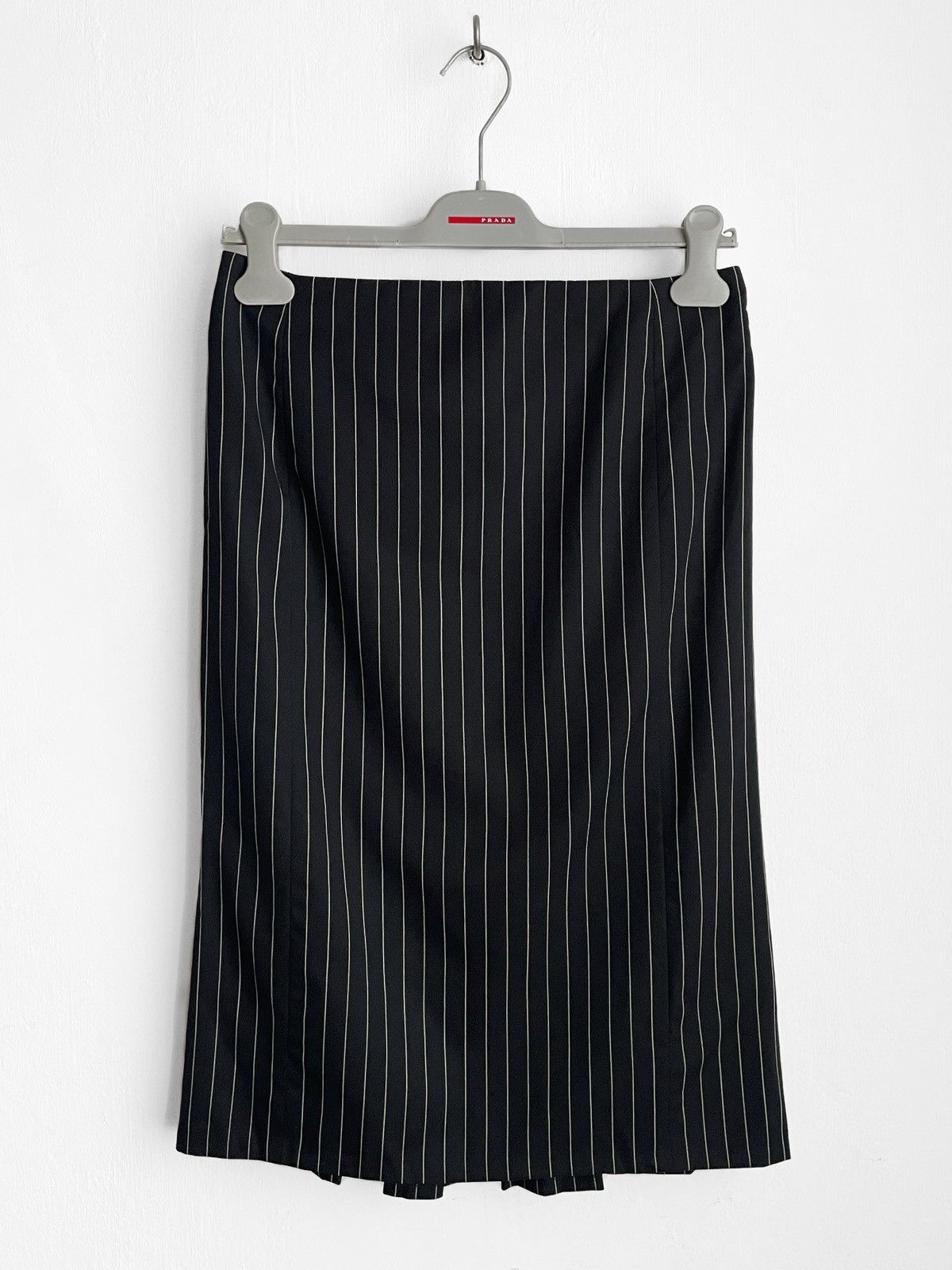 Ralph Lauren Ralph Lauren Wool Midi Skirt Black School Striped USA 6(S-M) Size 28" / US 6 / IT 42 - 1 Thumbnail