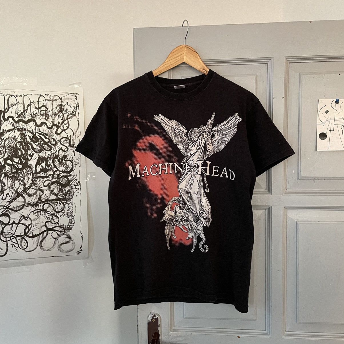 Band Tees × Vintage Vintage Retro Machine Head t-shirt Size US L / EU 52-54 / 3 - 1 Thumbnail