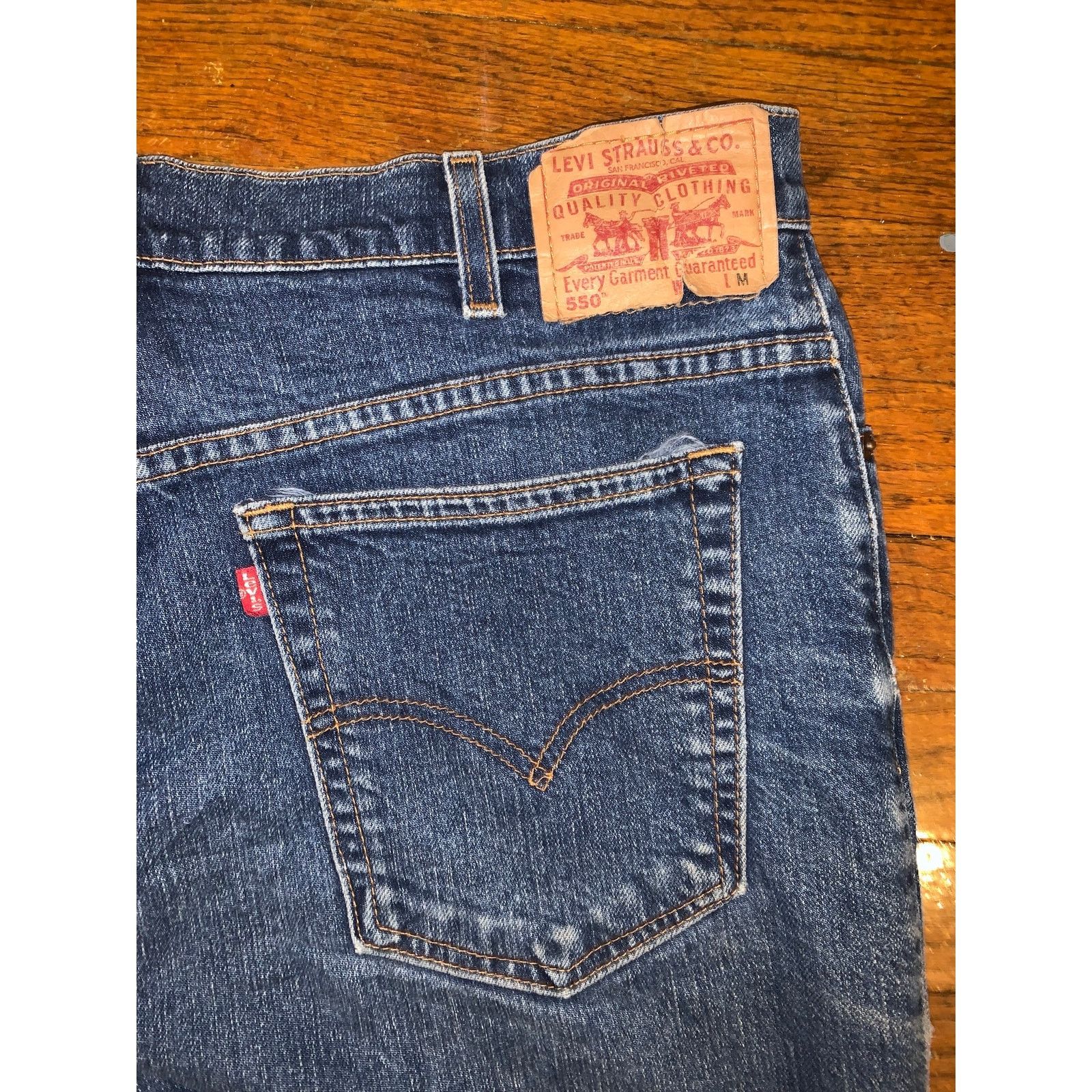 Levi's × Vintage Levi’s 550 Womens 18M Relaxed Tapered Jeans Stretch 36x31 Size 40" / US 18 - 7 Thumbnail