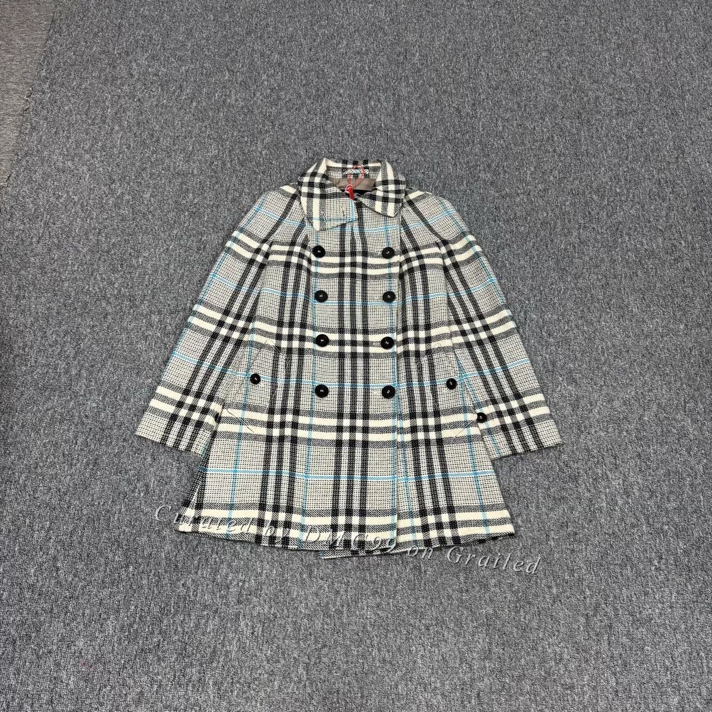 Burberry Burberry London Check Wool Coat UK8 Size XS / US 0-2 / IT 36-38 - 1 Thumbnail