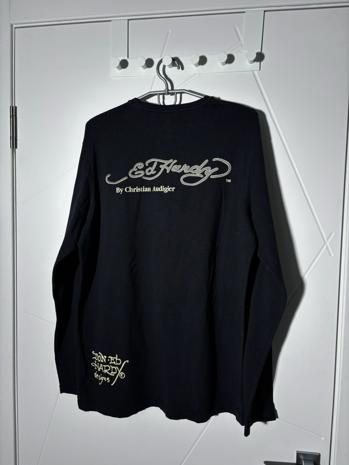 Ed Hardy Y2K Ed Hardy Long Sleeve Tshirt Love Kills Tattoo Skull Logo Size US L / EU 52-54 / 3 - 5 Thumbnail