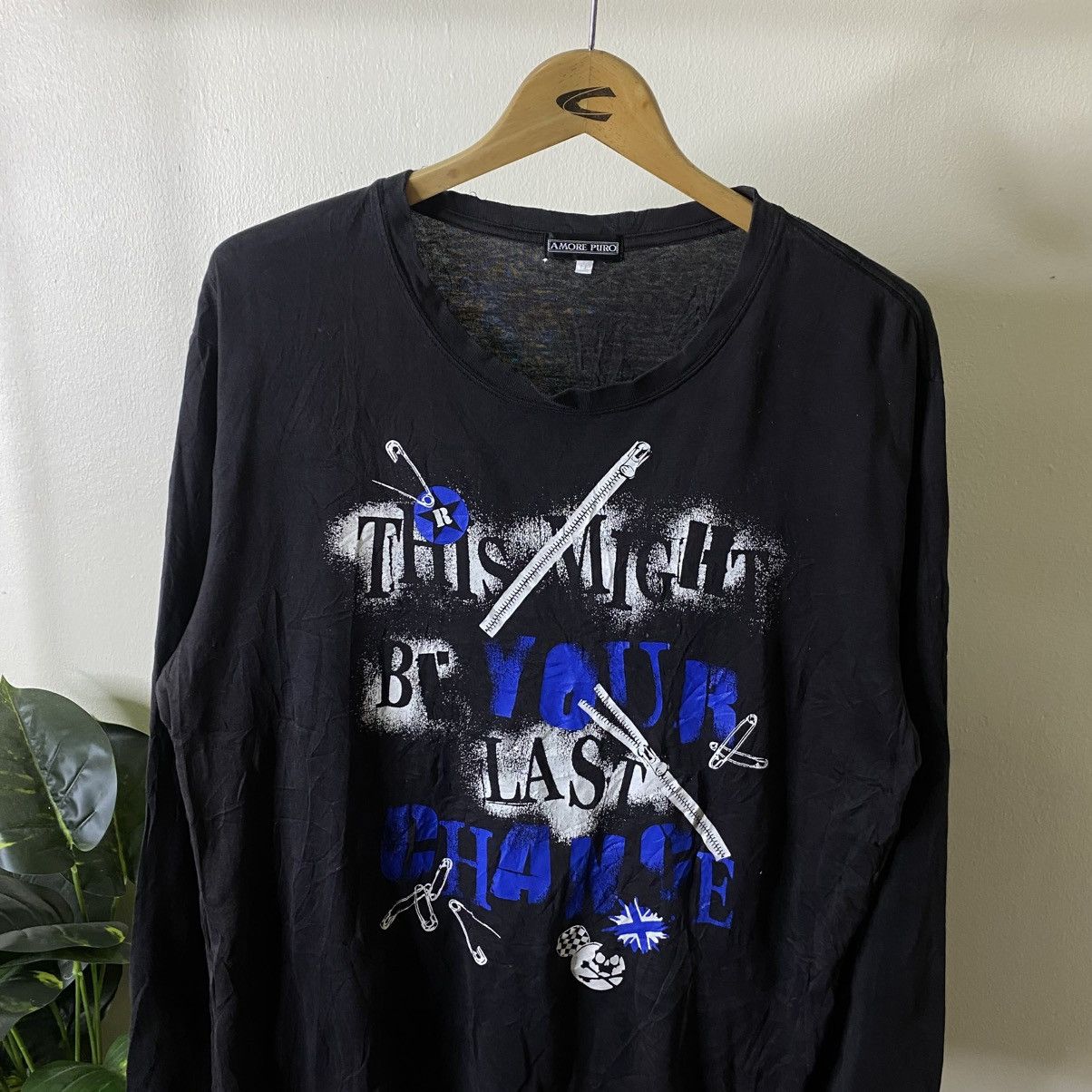 If Six Was Nine AmorePuro Seditionaries Poem Cyber Gothic Punk LS T Shirt Size US XL / EU 56 / 4 - 2 Thumbnail