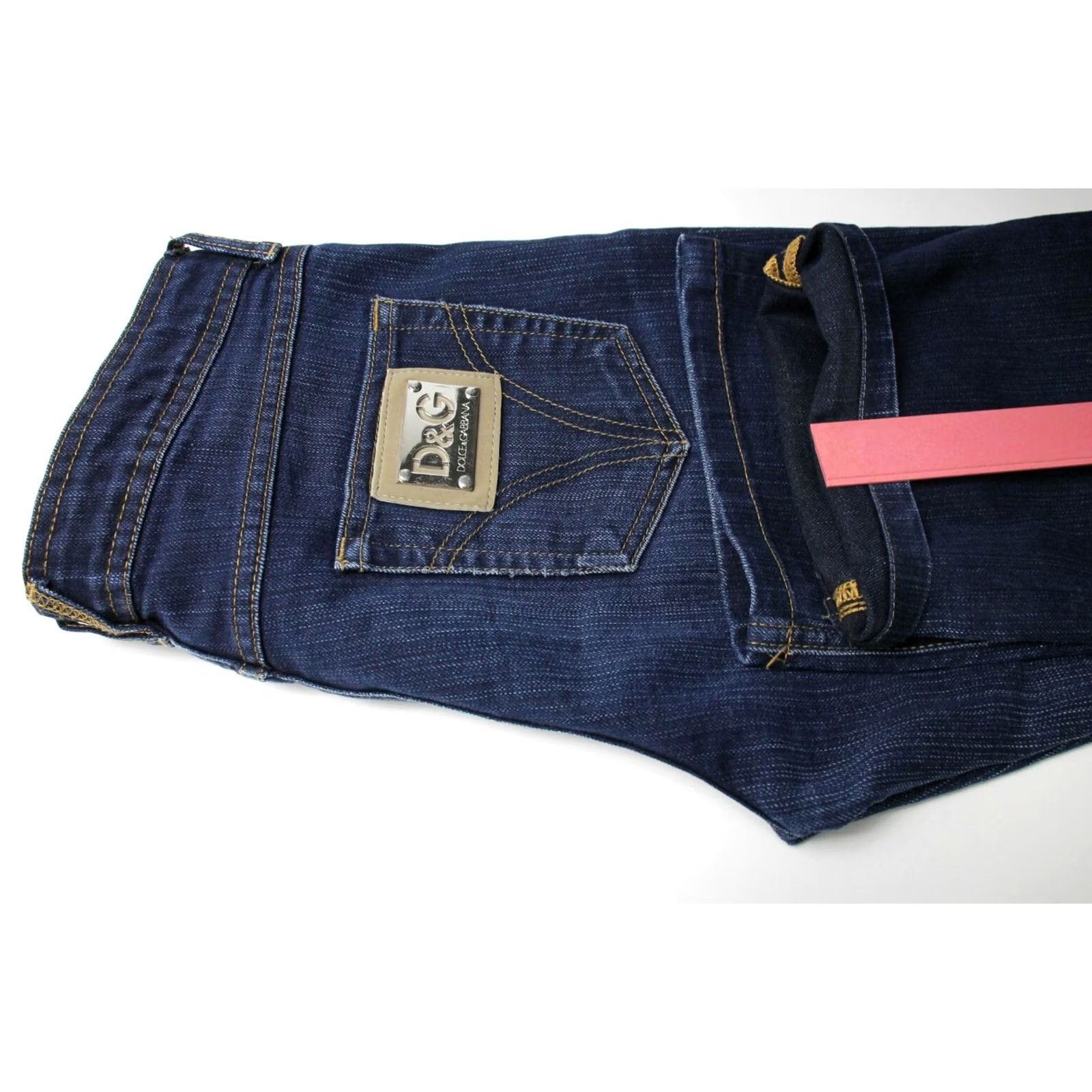 Dolce & Gabbana DOLCE & GABBANA Low Rise Regular Fit Jeans Women's W28 Whiskers Faded Denim Size 28" / US 6 / IT 42 - 7 Thumbnail