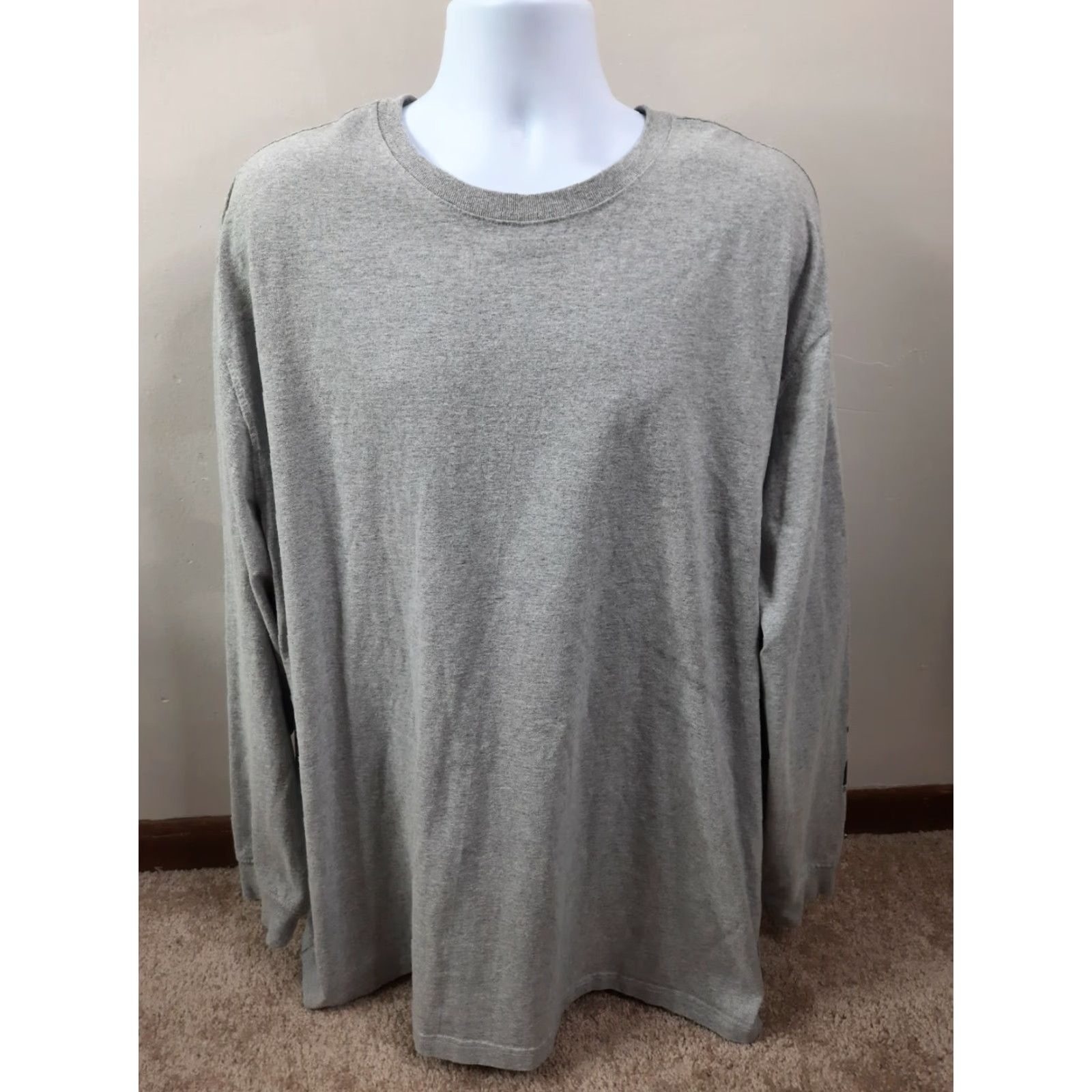 Carhartt VINTAGE Carhartt Shirt 3XL Gray Long Sleeve Logo Spellout Tee Mens Size US XXL / EU 58 / 5 - 7 Thumbnail
