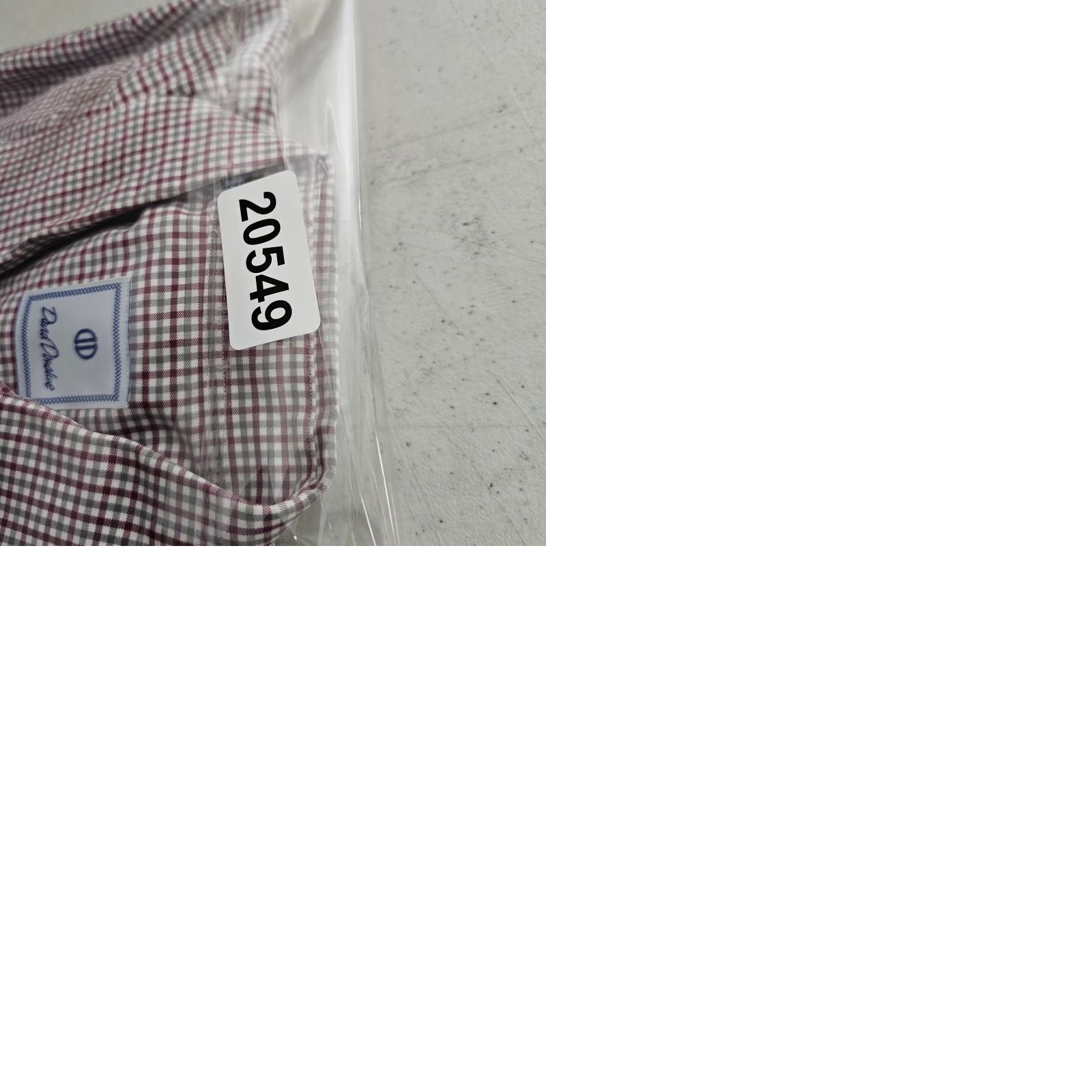 David Donahue David Donahue Dress Shirt Mens XL Check Twill Cotton Long Sleeve Pockets Button Collared Size 46R - 9 Thumbnail