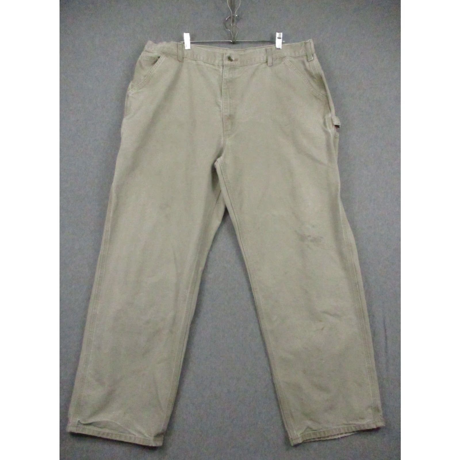 Carhartt Carhartt Pants Mens 42x34 Beige Dungaree Canvas Work Utility Cotton Relaxed Straight 42 Beige Workwear Casual Mens Size US 42 / EU 58 - 2 Thumbnail