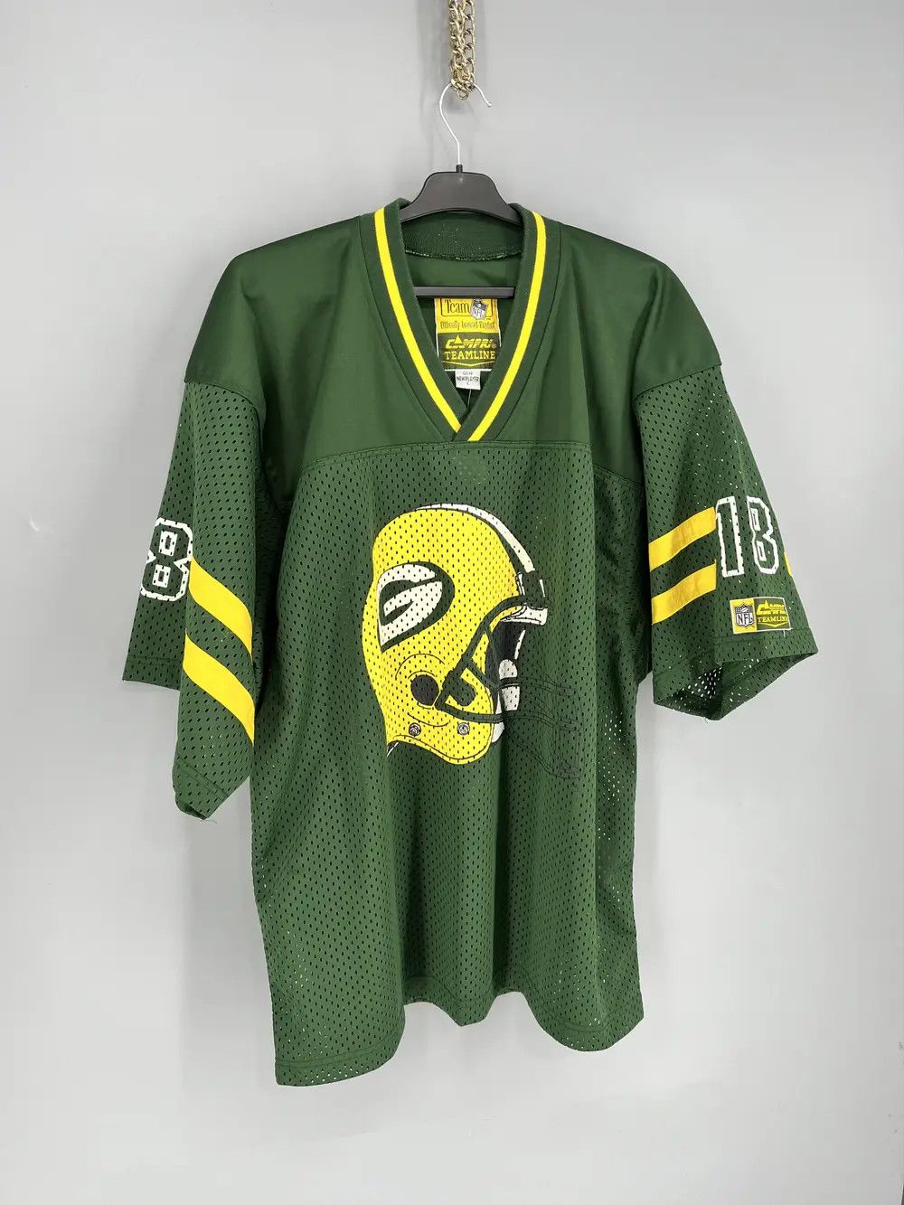 NFL × Vintage 1991's GREEN BAY PACKERS CAMPRI TEAMLINE JERSEY L Size US L / EU 52-54 / 3 - 2 Thumbnail