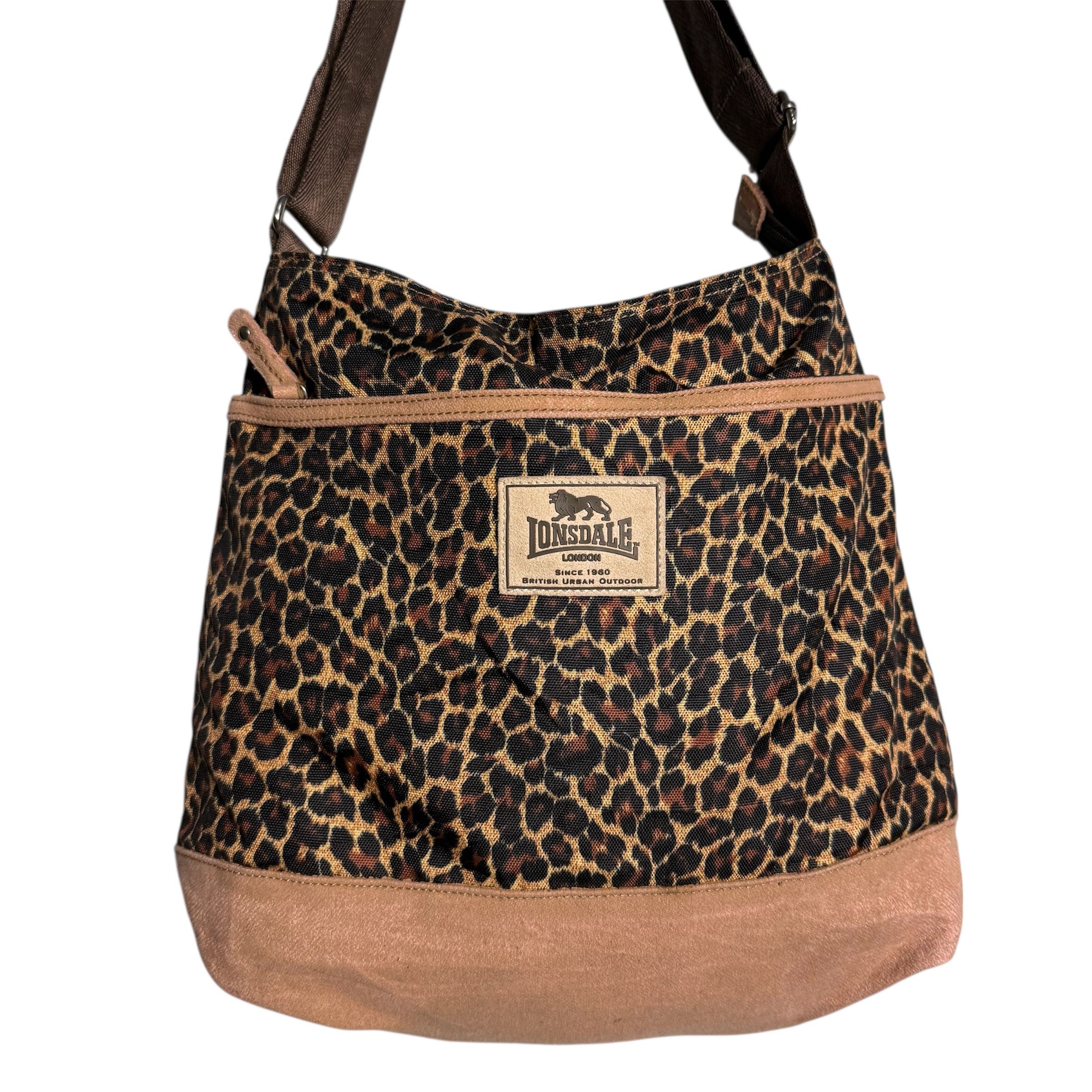 Lonsdale 🔥RARE🔥Vintage Lonsdale London Leopard Crossbody Sling Bag Size ONE SIZE - 2 Thumbnail