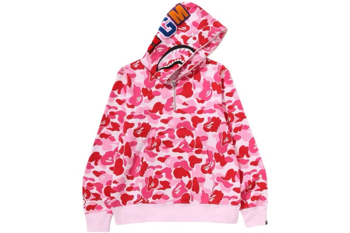 Bape BAPE ABC Camo Shark Half Zip Pullover Hoodie Size US L / EU 52-54 / 3 - 1 Thumbnail