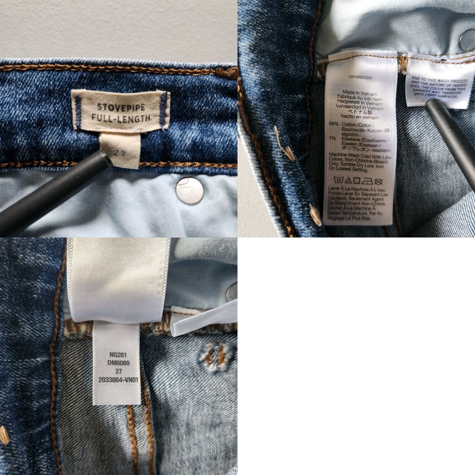 Madewell Madewell Womens |27| Mid-Rise Stovepipe Jeans Knowland Wash Slit-Hem Edition Jeans Size 27" / US 4 / IT 40 - 9 Thumbnail