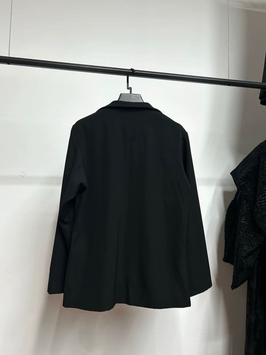 Yohji Yamamoto Yohji Yamamoto Black White Colorblock Wool Blazer Size L / US 10 / IT 46 - 7 Thumbnail