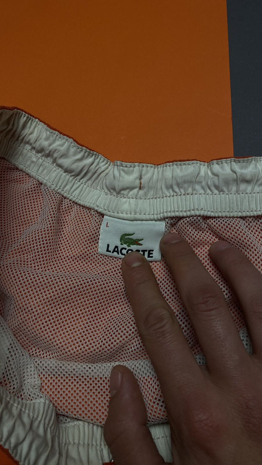 Lacoste Lacoste vintage orange shorts 🩳 Size US 34 / EU 50 - 5 Thumbnail
