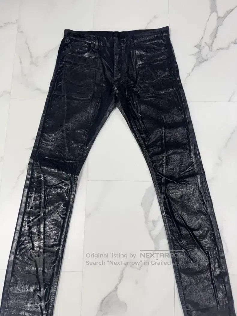Dior Dior Black corduroy waxed coat denim jeans i Size US 31 - 2 Thumbnail