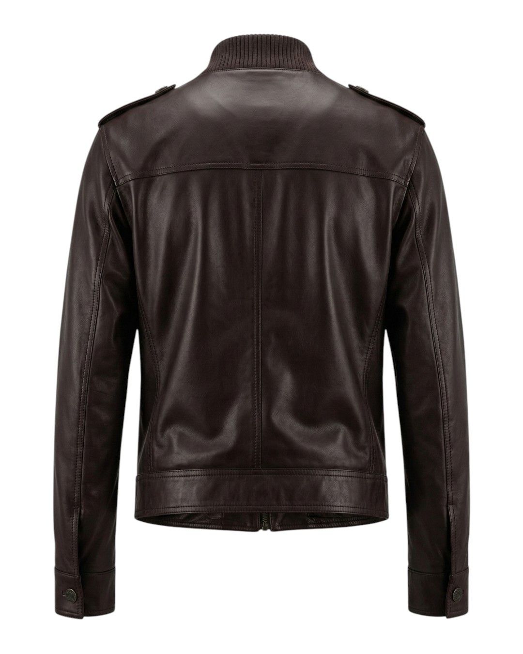 Prada LEATHER BIKER BOMBER JACKET Size US M / EU 48-50 / 2 - 2 Thumbnail