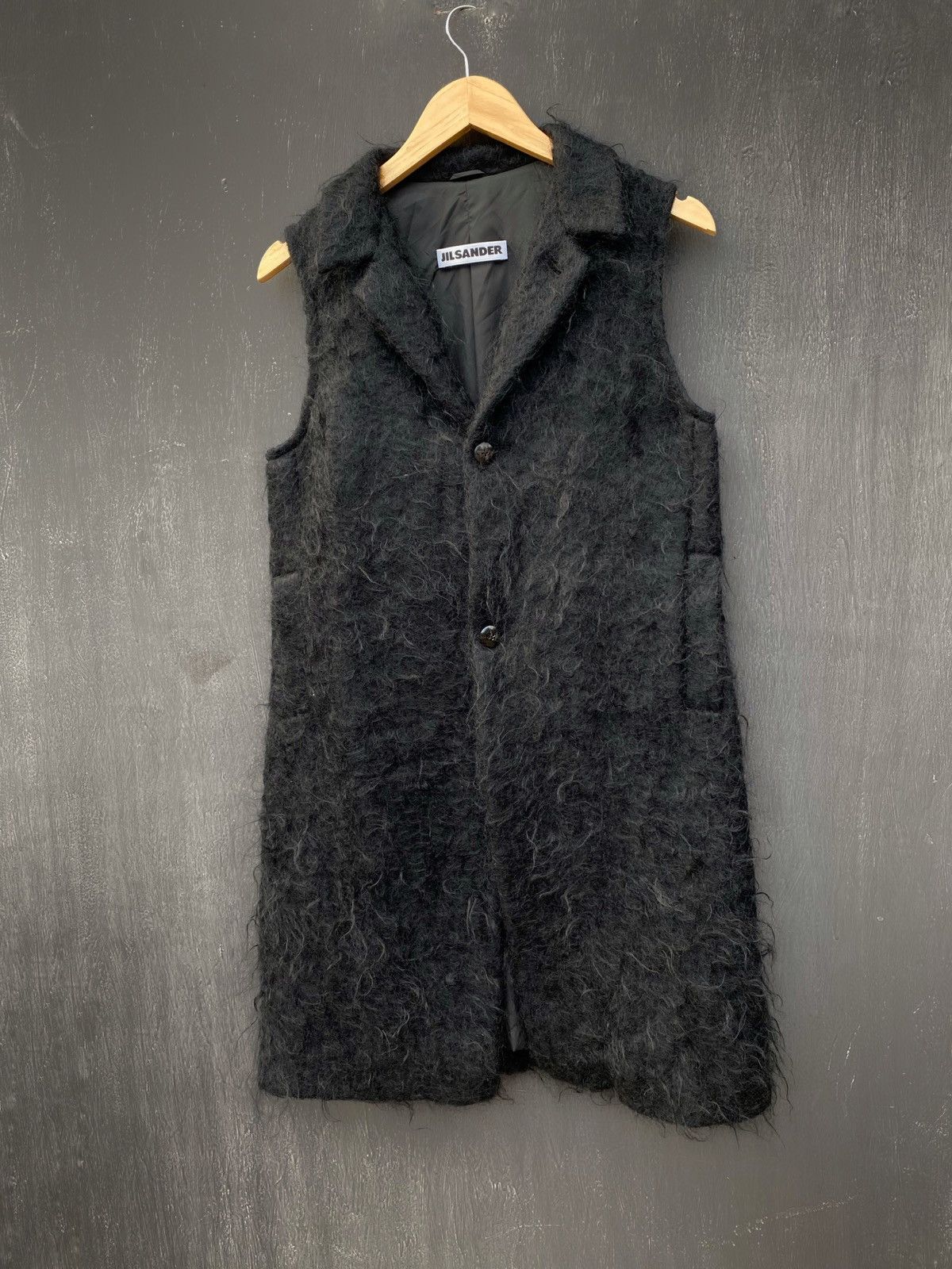 Jil Sander Jil Sander Mohair black Cape size 38 Size XS / US 0-2 / IT 36-38 - 1 Thumbnail