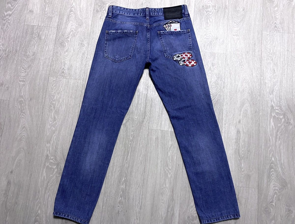 Philipp Plein Rare Philipp Plein Casino Washed Distressed Embroidered Logo Size US 31 - 6 Thumbnail