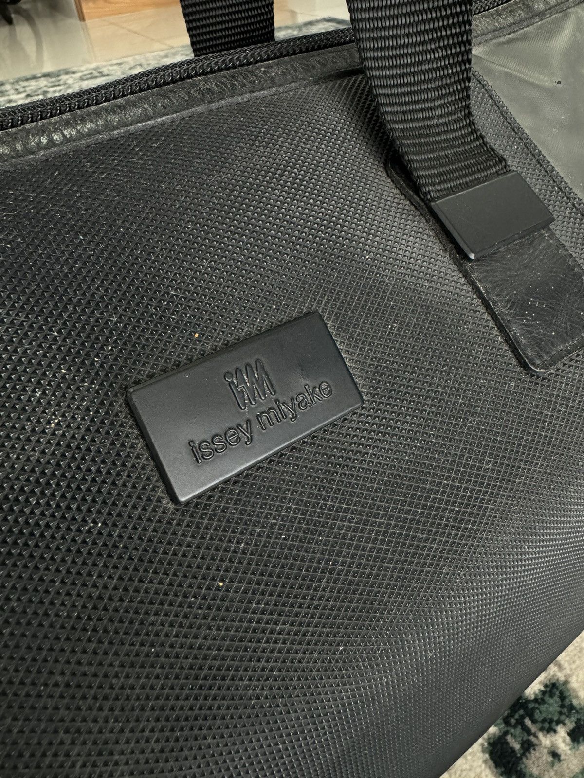 Issey Miyake × Vintage VTG ISSEY MIYAKE CANVAS & LEATHER TRAVEL BAG Size ONE SIZE - 7 Thumbnail