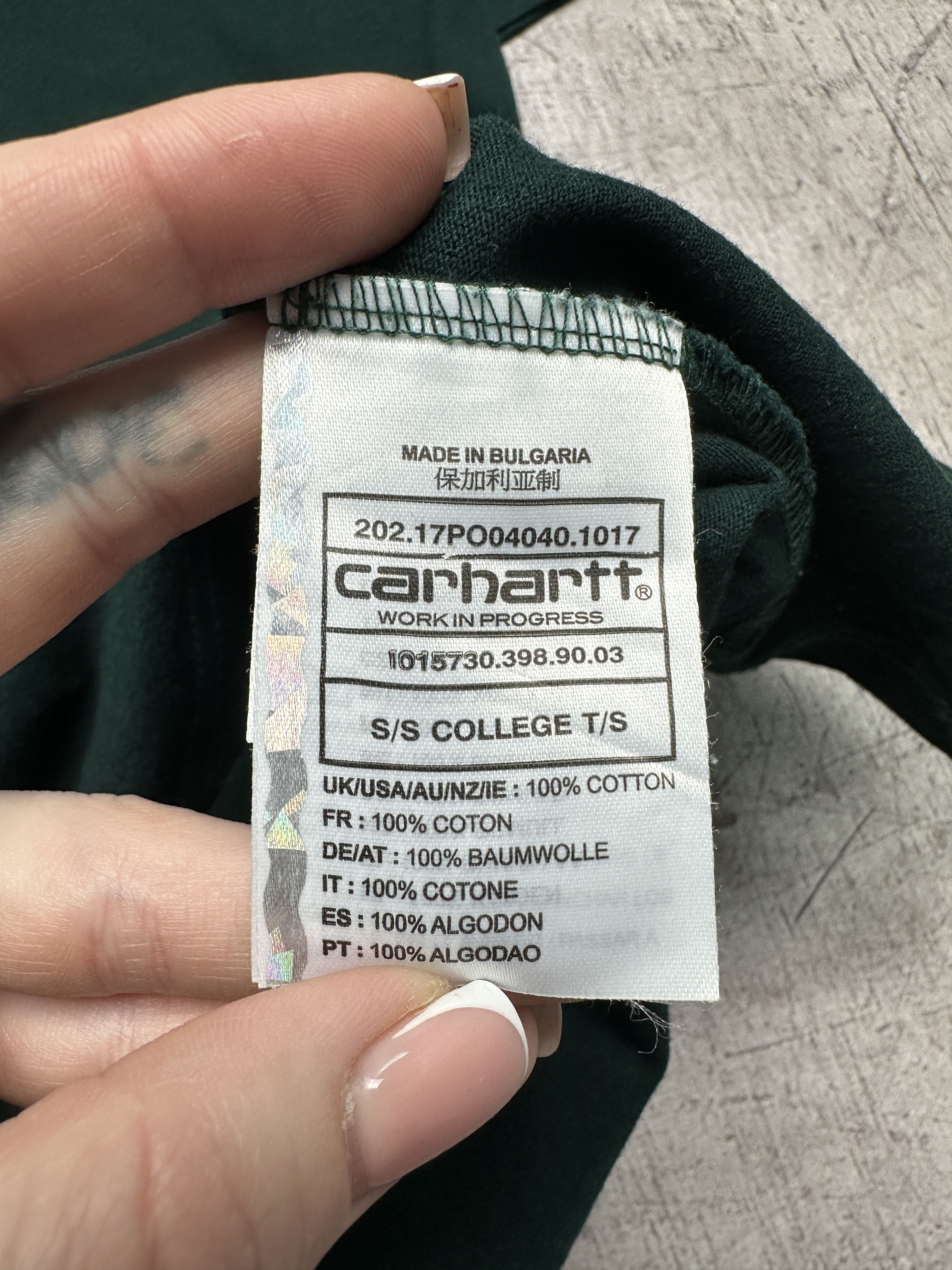 Carhartt × Vintage Carhartt Vintage Mens College Crew Neck T-Shirt Size US M / EU 48-50 / 2 - 5 Thumbnail