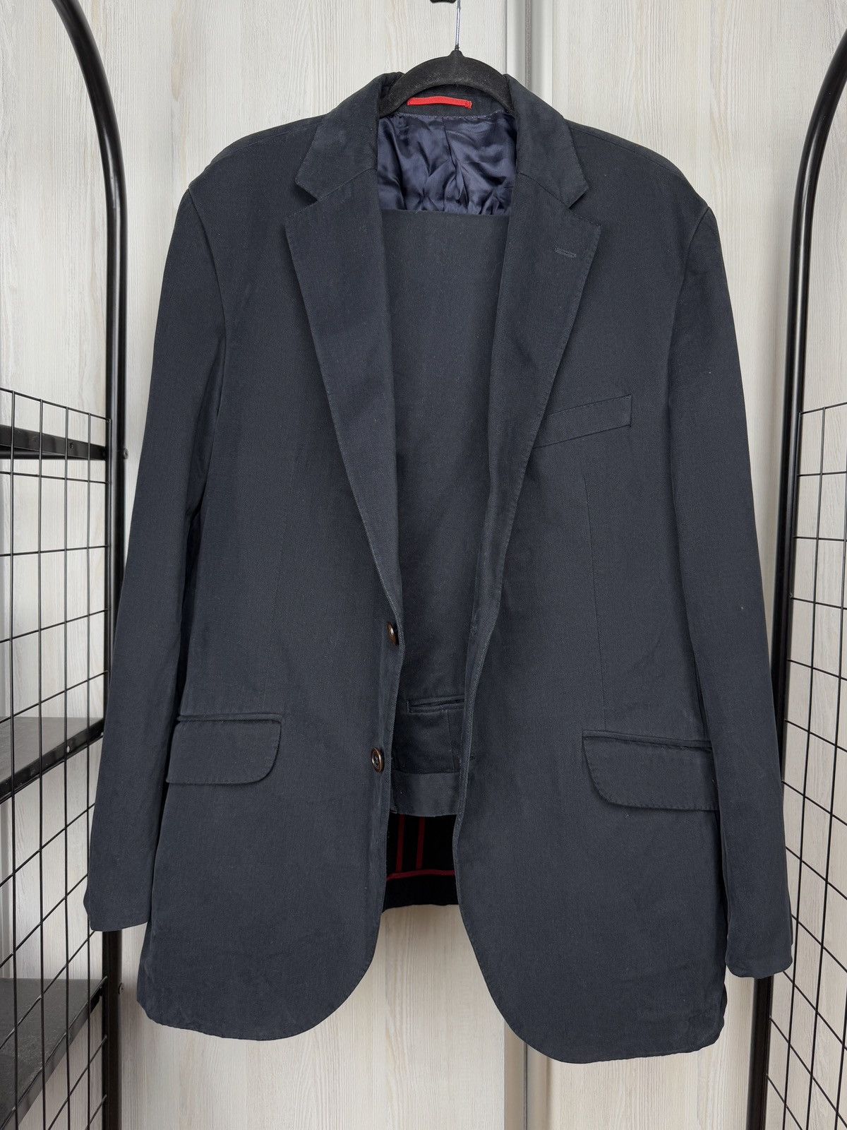 Hackett Hackett London Graphite Cotton 2 pieces suit Size 46R - 1 Thumbnail