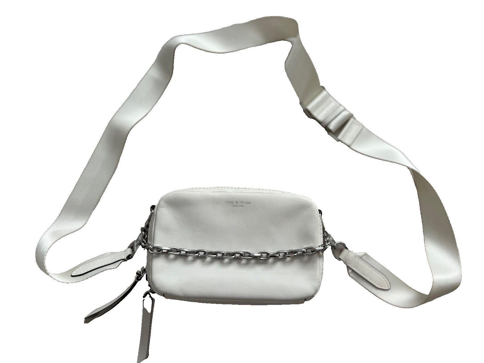 Rag & Bone Rag & Bone Cami Chain Camera Bag Antique White Size ONE SIZE - 3 Thumbnail