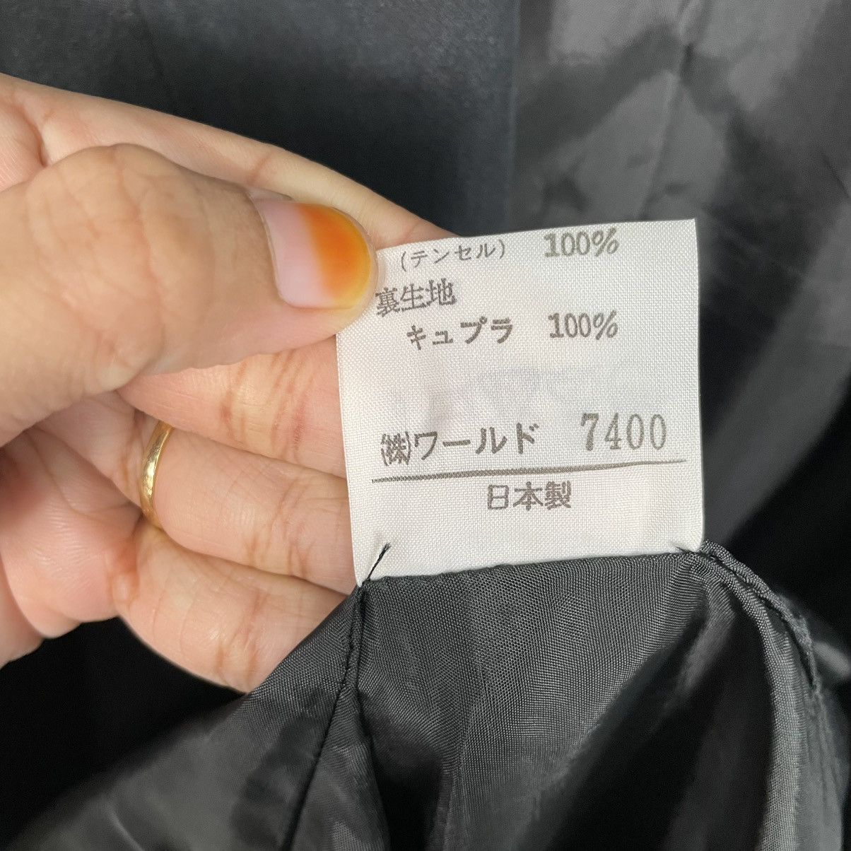 Japanese Brand Soffio Black Double Breasted Coat Size L / US 10 / IT 46 - 18 Thumbnail