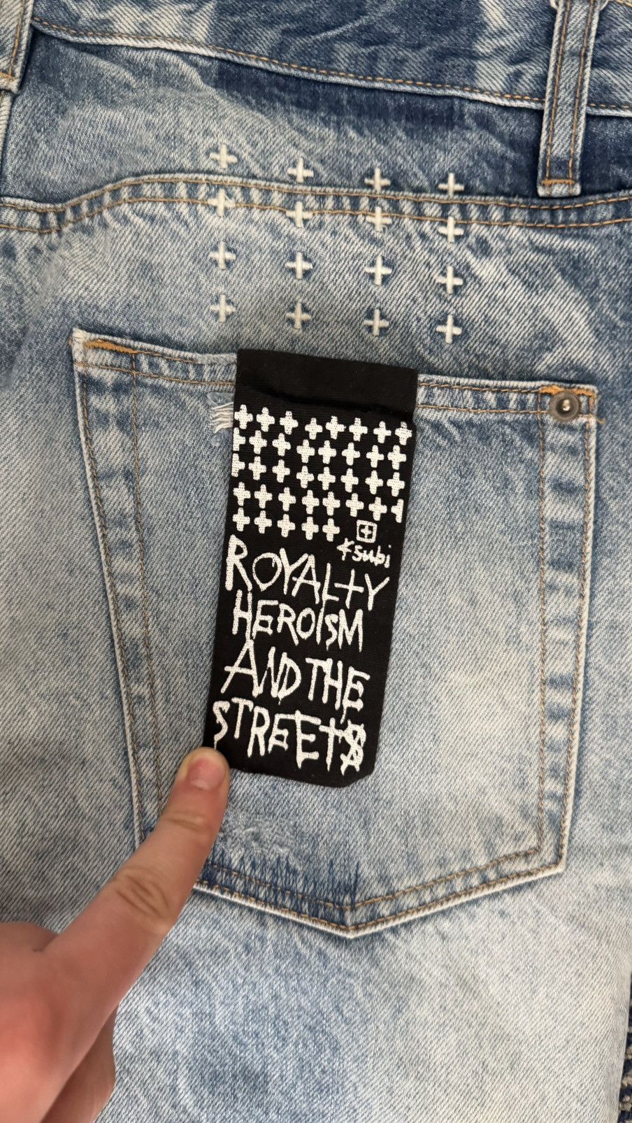 Ksubi KSUBI DISTRESSED STRAIGHT LEG DENIM Size US 32 / EU 48 - 4 Thumbnail